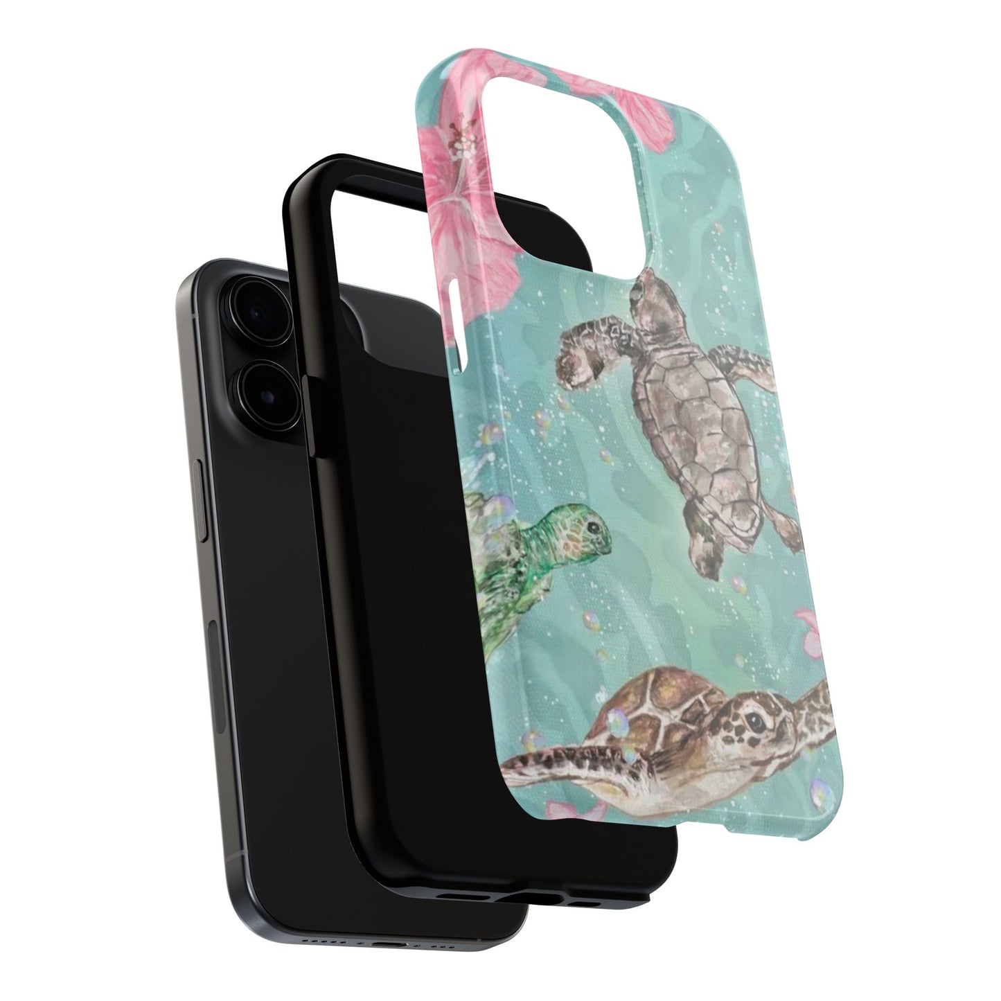 Tropical Turtle Phone Cases – Vibrant Sea Life Design, Perfect for Nature Lovers, Gift for Birthdays, Ocean Enthusiasts, Eco-Friendly