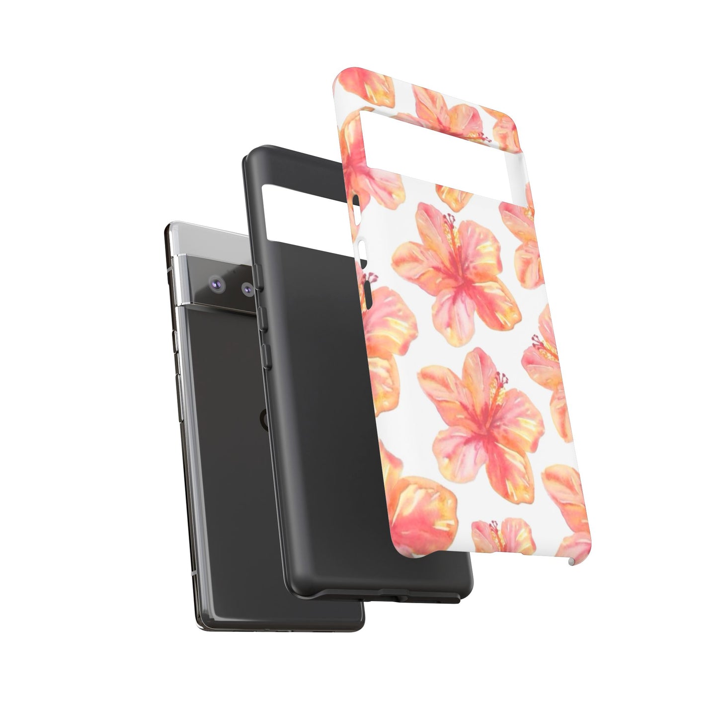Tough Cases - Floral Phone Case, Tropical Hibiscus Design, Summer Accessory, Phone Protection, Gift for Her