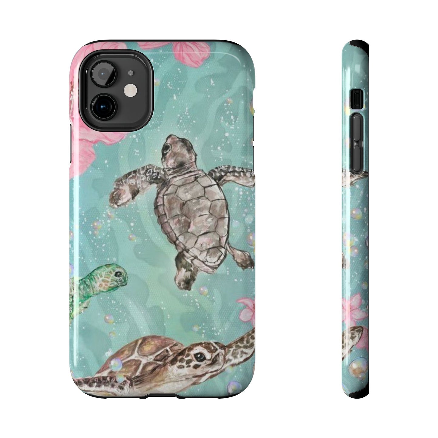 Tropical Turtle Phone Cases – Vibrant Sea Life Design, Perfect for Nature Lovers, Gift for Birthdays, Ocean Enthusiasts, Eco-Friendly