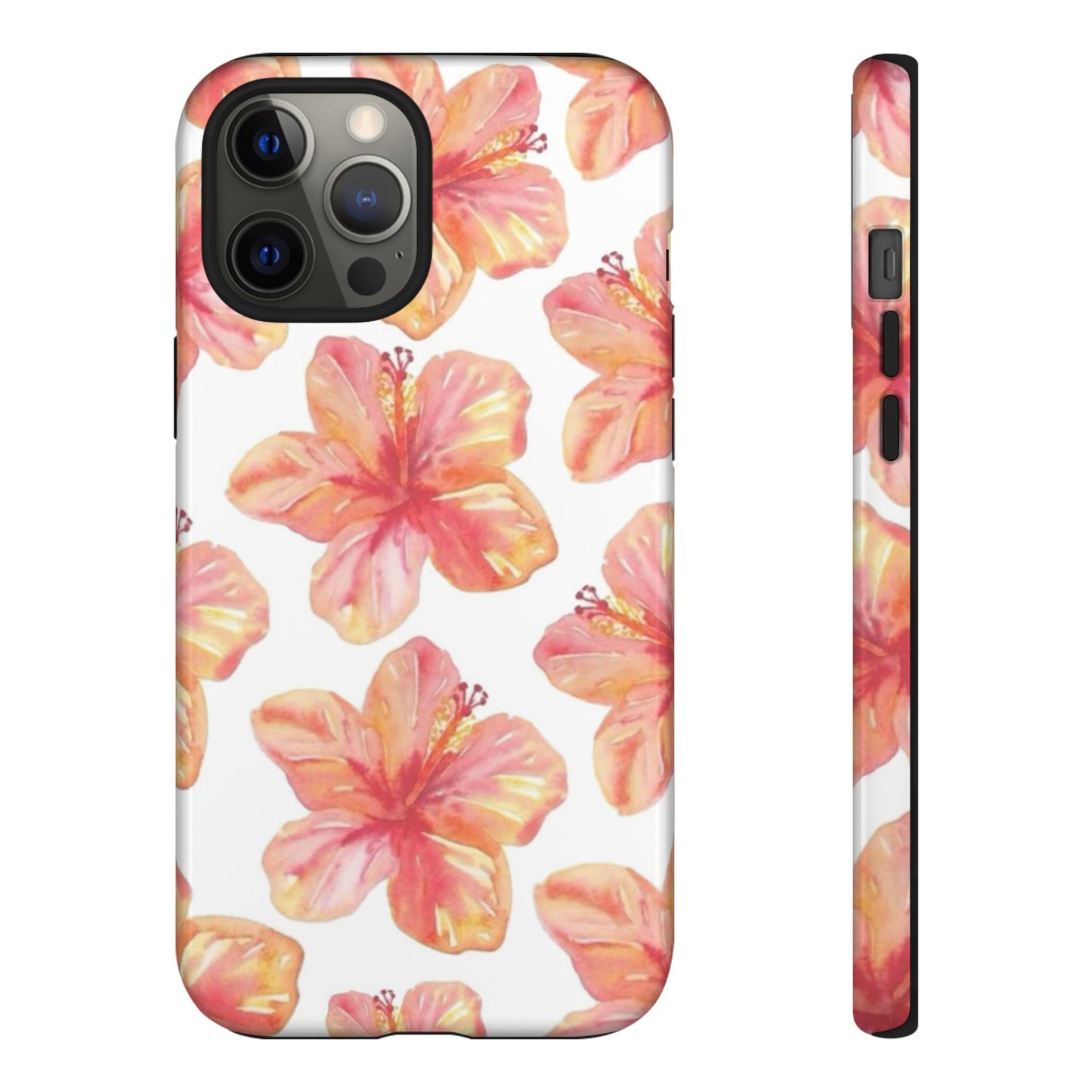 Tough Cases - Floral Phone Case, Tropical Hibiscus Design, Summer Accessory, Phone Protection, Gift for Her