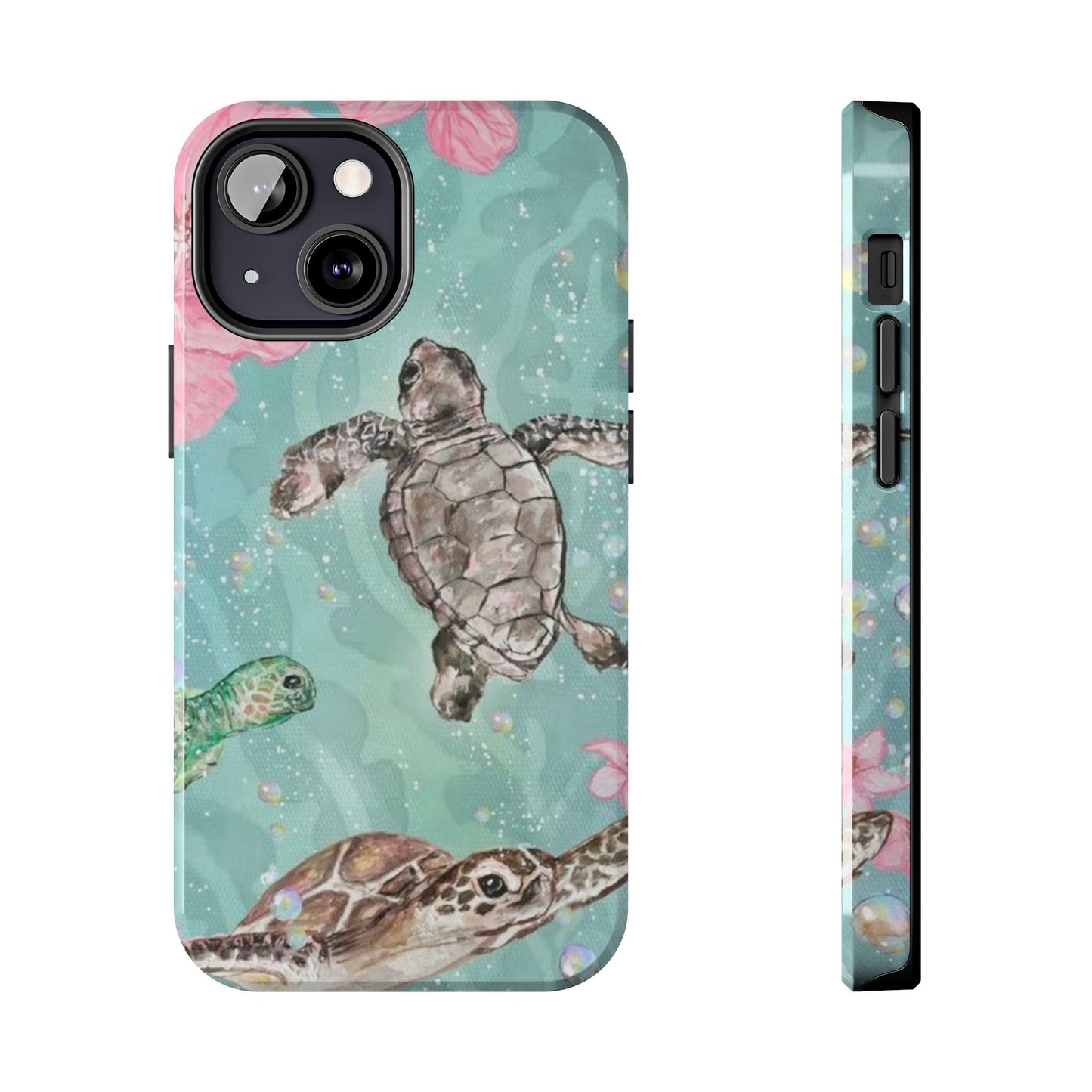 Tropical Turtle Phone Cases – Vibrant Sea Life Design, Perfect for Nature Lovers, Gift for Birthdays, Ocean Enthusiasts, Eco-Friendly