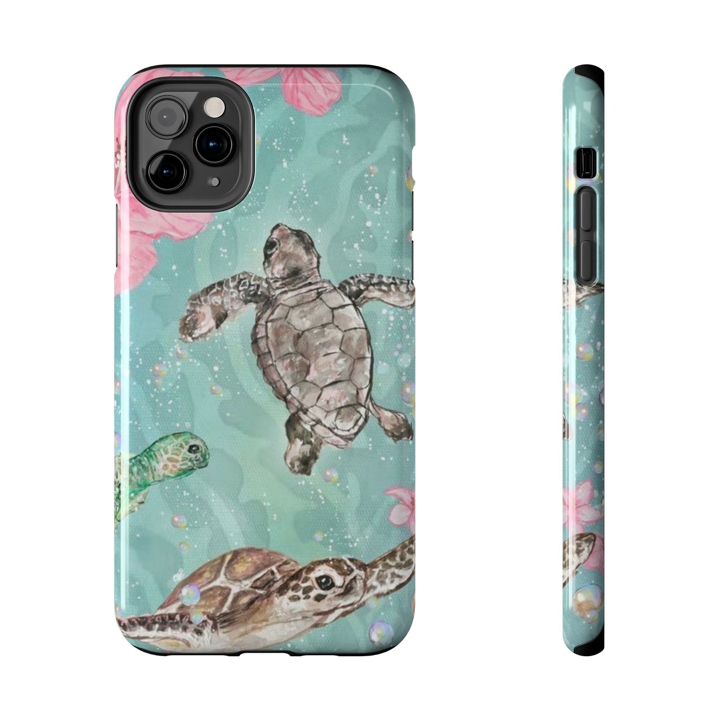 Tropical Turtle Phone Cases – Vibrant Sea Life Design, Perfect for Nature Lovers, Gift for Birthdays, Ocean Enthusiasts, Eco-Friendly