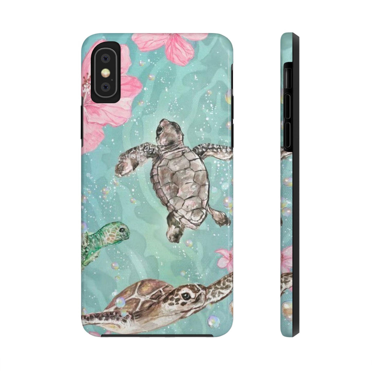 Tropical Turtle Phone Cases – Vibrant Sea Life Design, Perfect for Nature Lovers, Gift for Birthdays, Ocean Enthusiasts, Eco-Friendly
