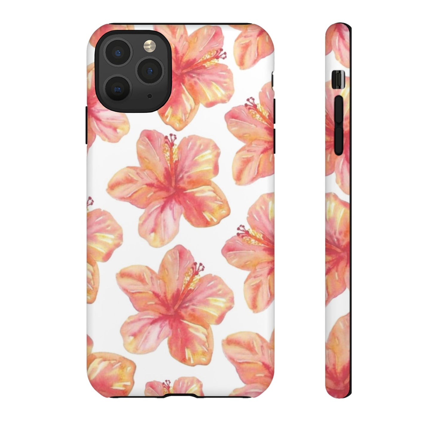 Tough Cases - Floral Phone Case, Tropical Hibiscus Design, Summer Accessory, Phone Protection, Gift for Her