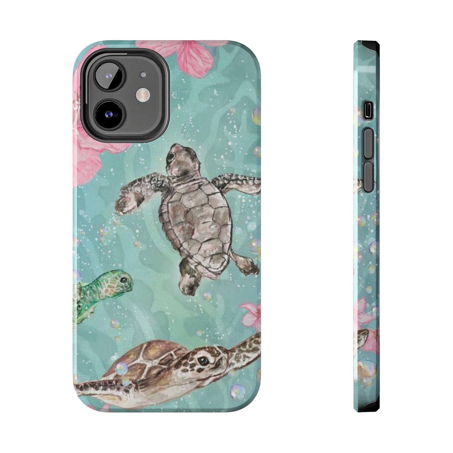 Tropical Turtle Phone Cases – Vibrant Sea Life Design, Perfect for Nature Lovers, Gift for Birthdays, Ocean Enthusiasts, Eco-Friendly