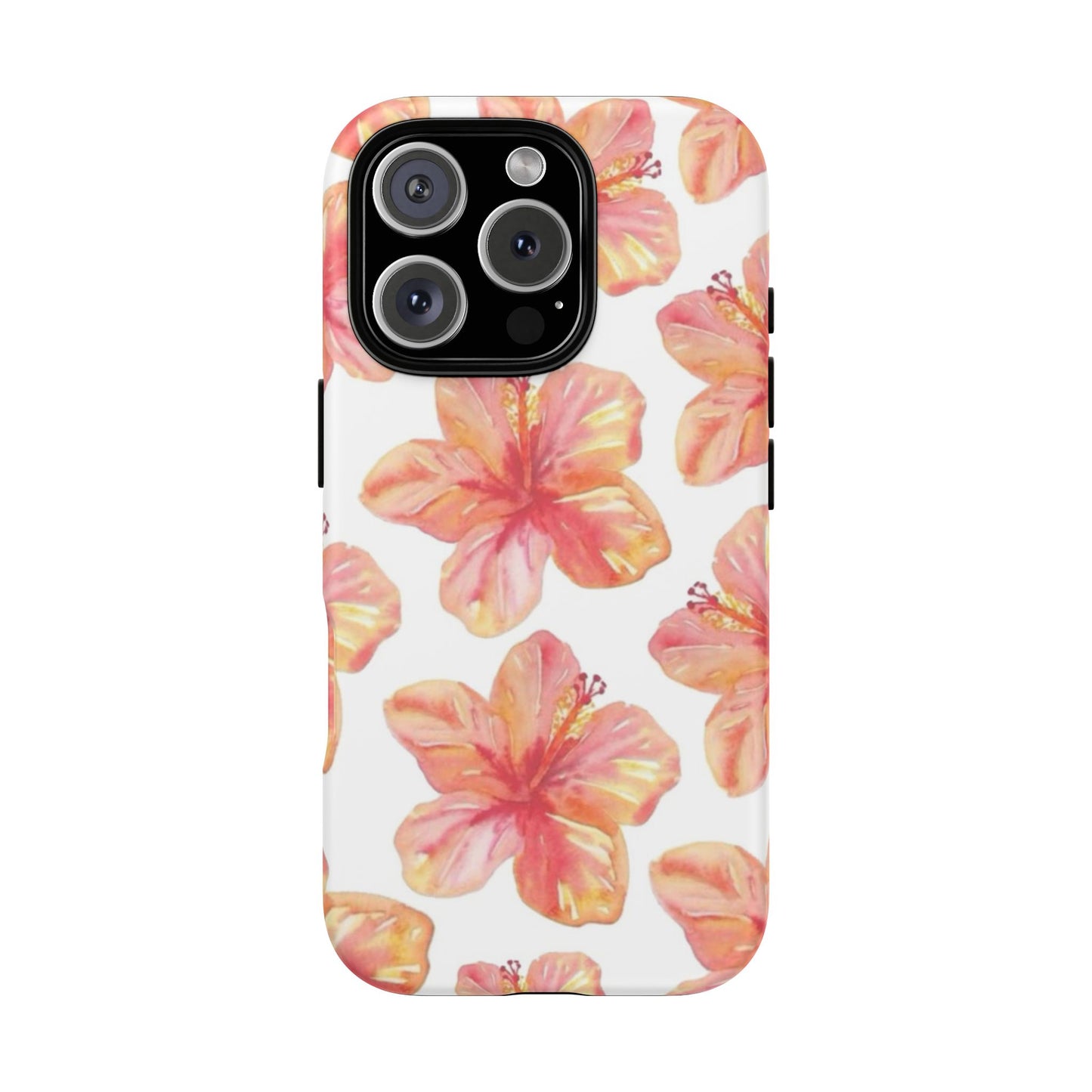 Tough Cases - Floral Phone Case, Tropical Hibiscus Design, Summer Accessory, Phone Protection, Gift for Her