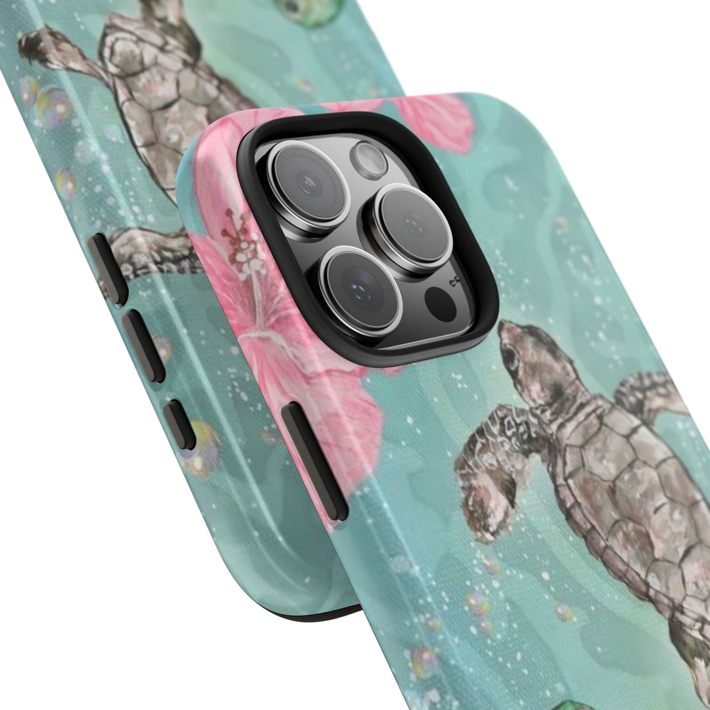 Tropical Turtle Phone Cases – Vibrant Sea Life Design, Perfect for Nature Lovers, Gift for Birthdays, Ocean Enthusiasts, Eco-Friendly