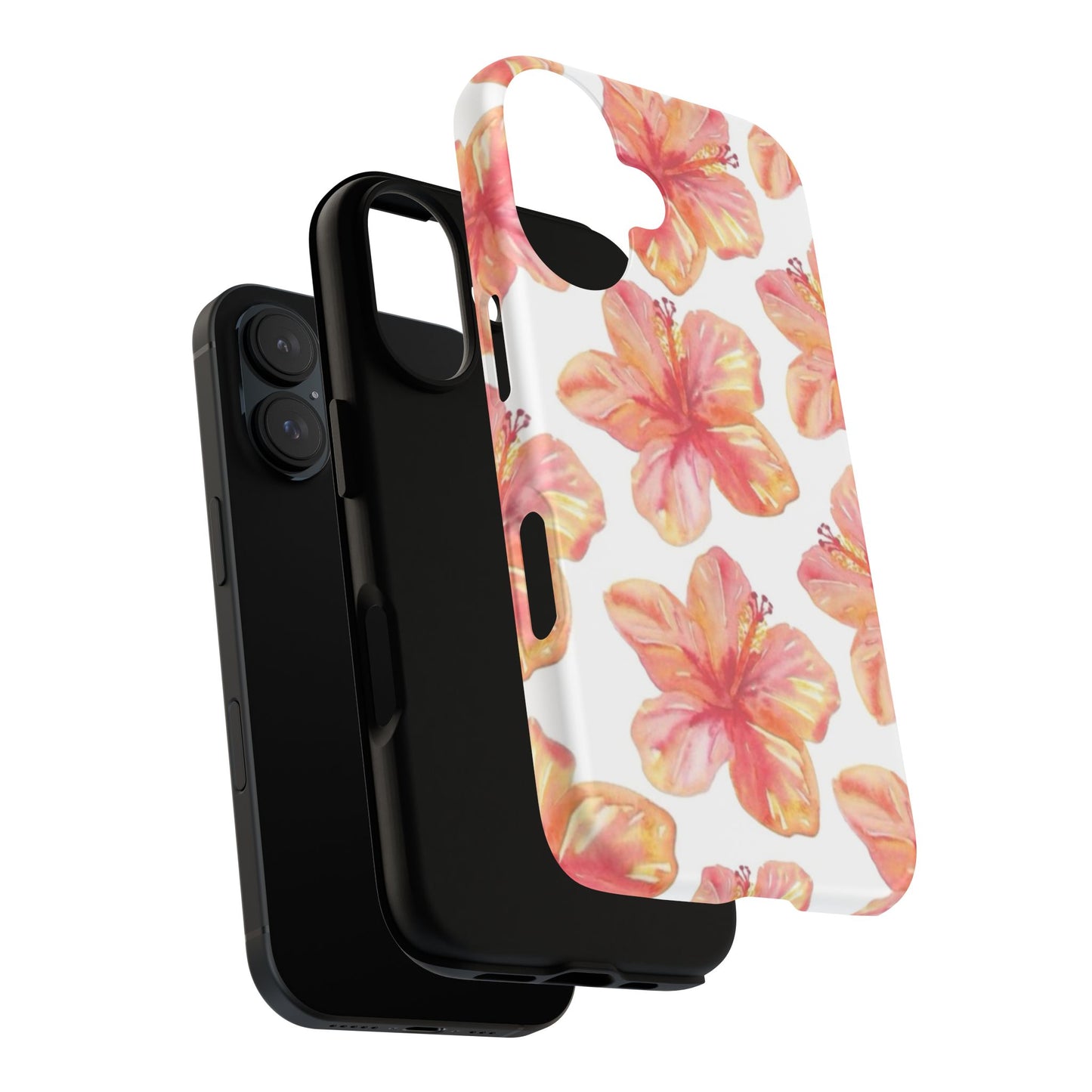 Tough Cases - Floral Phone Case, Tropical Hibiscus Design, Summer Accessory, Phone Protection, Gift for Her
