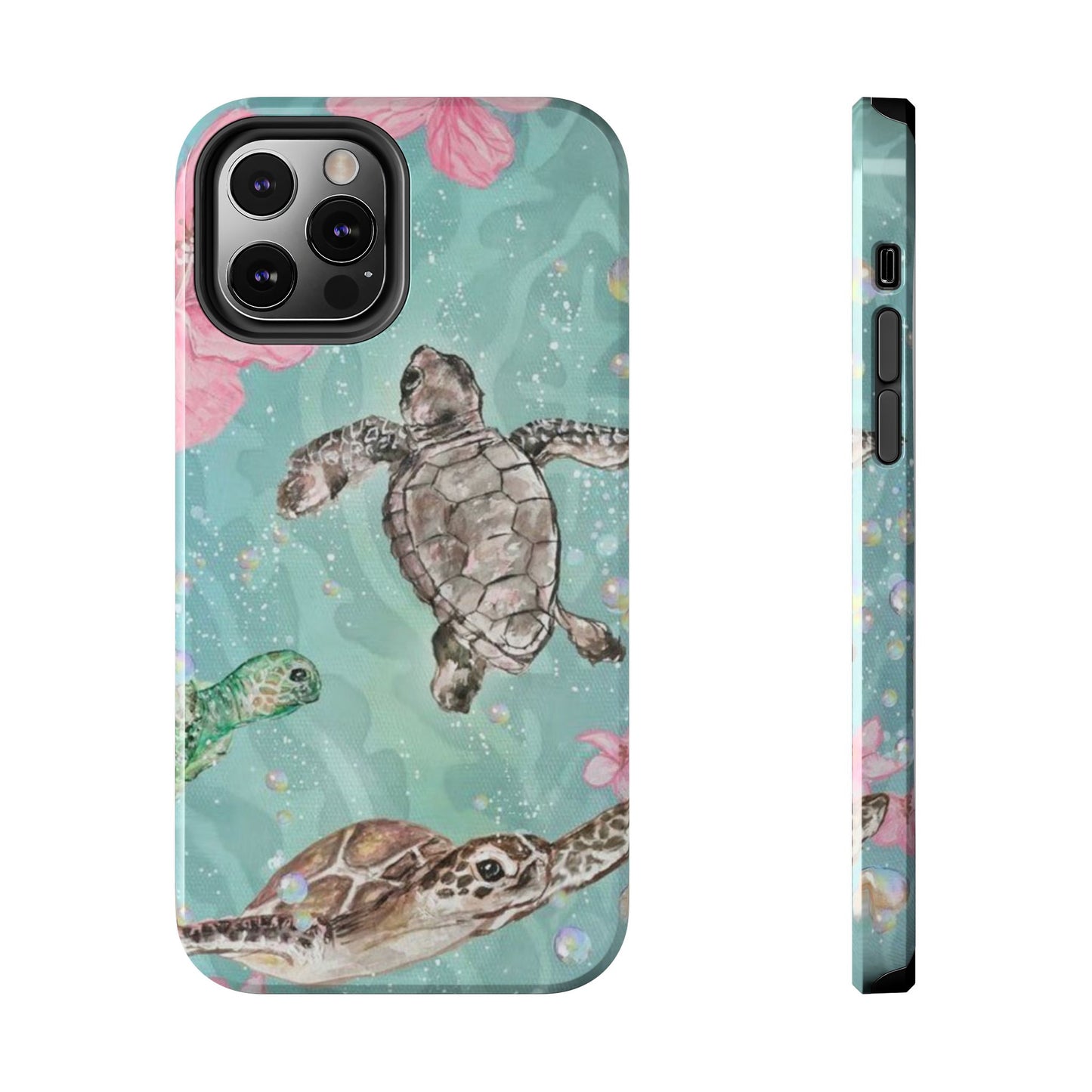 Tropical Turtle Phone Cases – Vibrant Sea Life Design, Perfect for Nature Lovers, Gift for Birthdays, Ocean Enthusiasts, Eco-Friendly