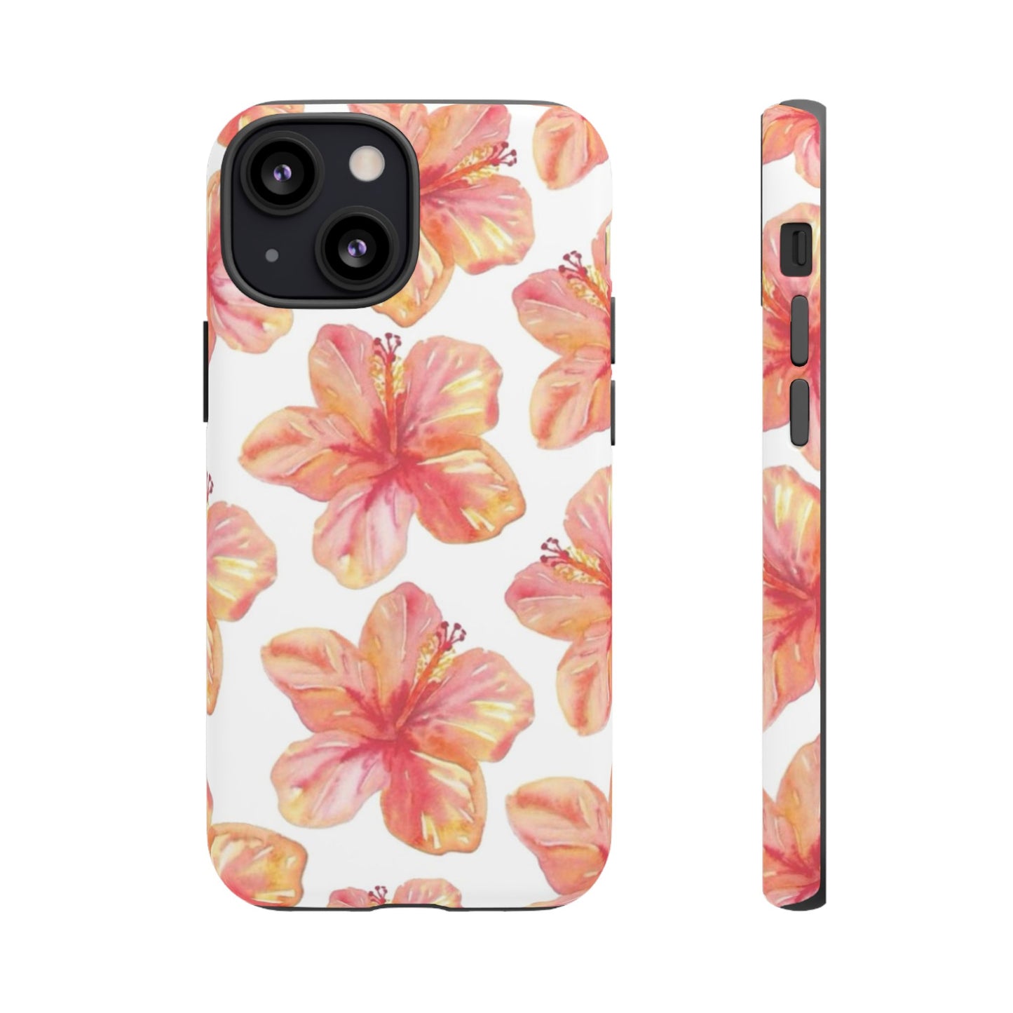 Tough Cases - Floral Phone Case, Tropical Hibiscus Design, Summer Accessory, Phone Protection, Gift for Her