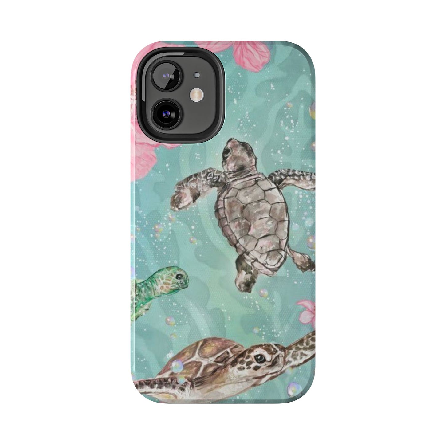Tropical Turtle Phone Cases – Vibrant Sea Life Design, Perfect for Nature Lovers, Gift for Birthdays, Ocean Enthusiasts, Eco-Friendly