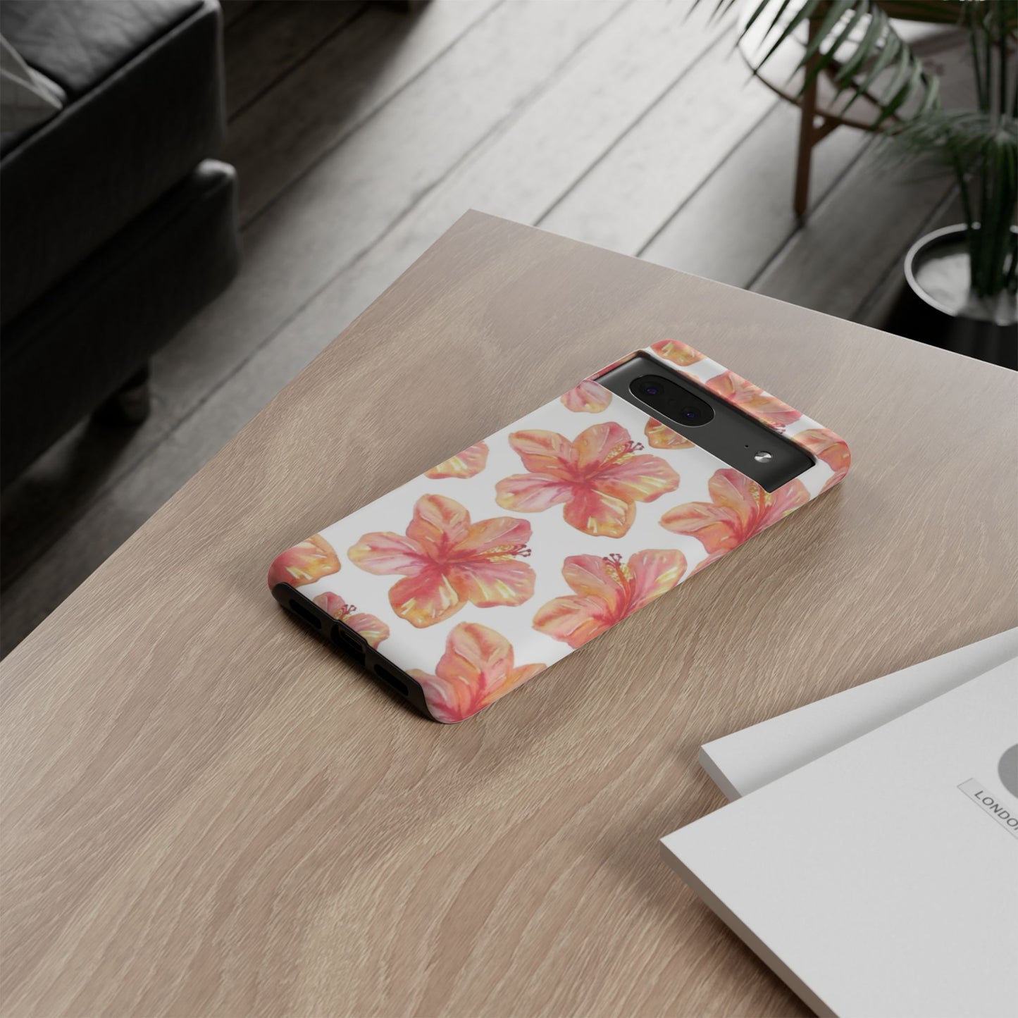 Tough Cases - Floral Phone Case, Tropical Hibiscus Design, Summer Accessory, Phone Protection, Gift for Her