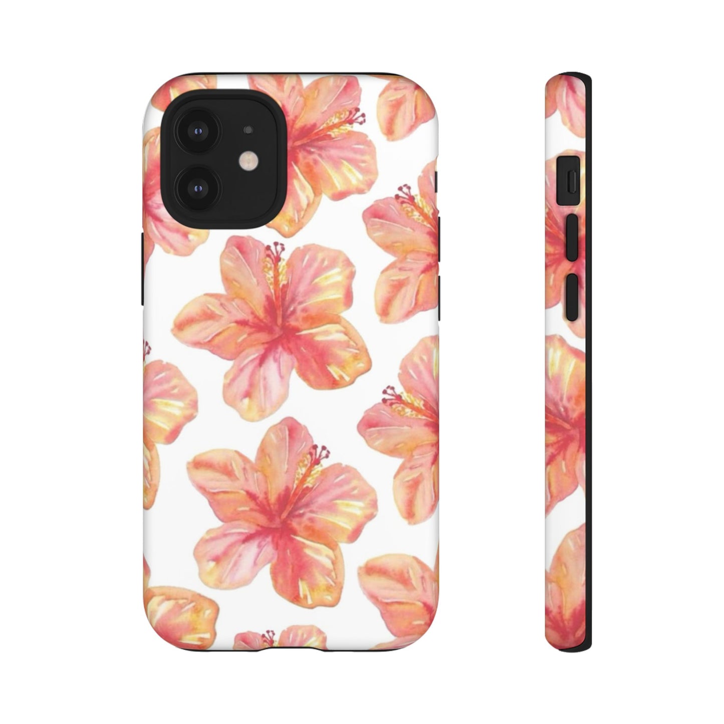 Tough Cases - Floral Phone Case, Tropical Hibiscus Design, Summer Accessory, Phone Protection, Gift for Her