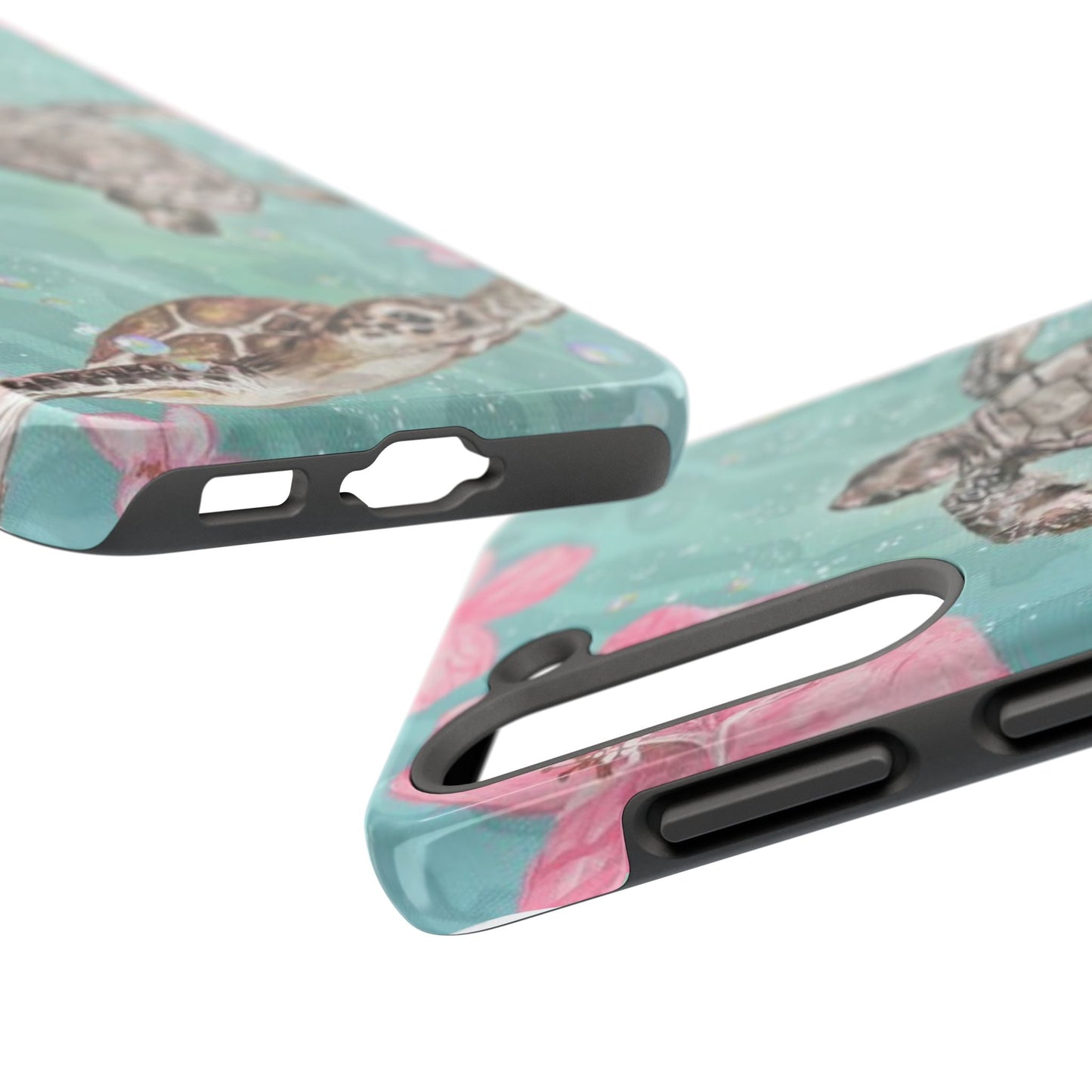 Tropical Turtle Phone Cases – Vibrant Sea Life Design, Perfect for Nature Lovers, Gift for Birthdays, Ocean Enthusiasts, Eco-Friendly