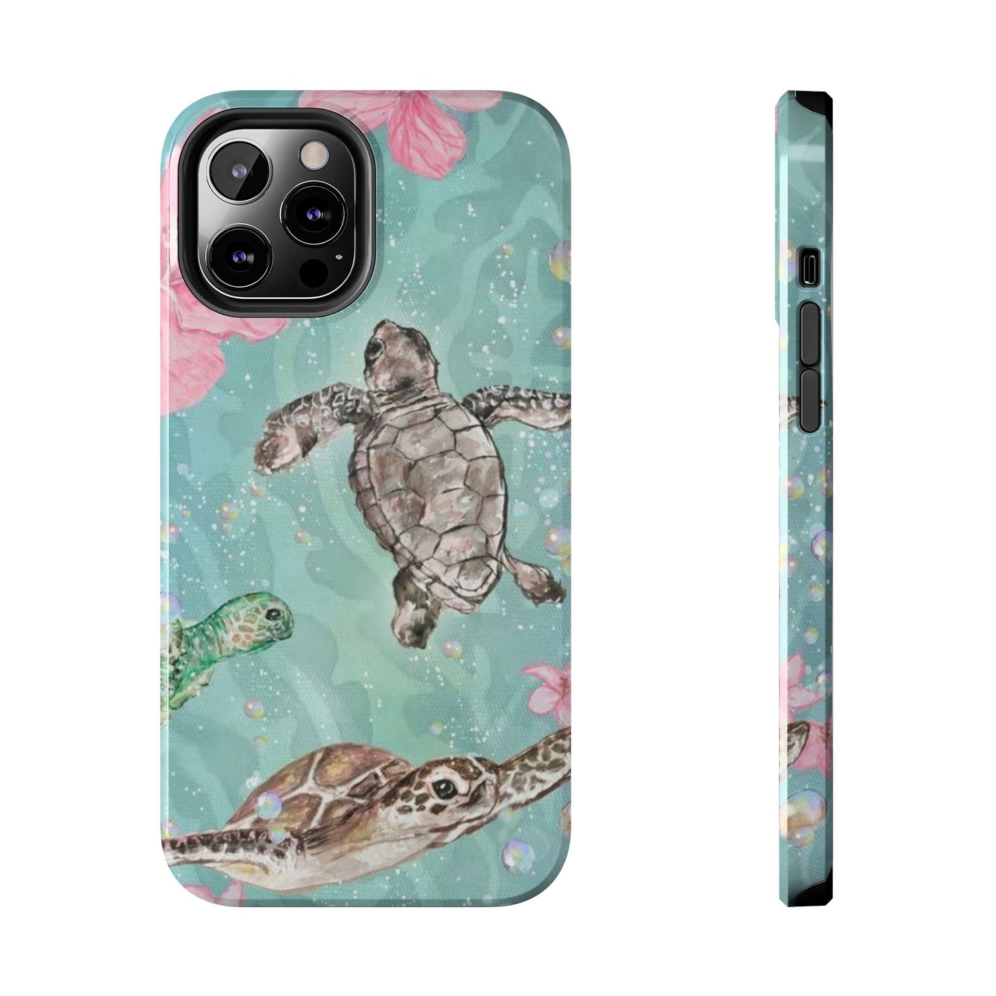Tropical Turtle Phone Cases – Vibrant Sea Life Design, Perfect for Nature Lovers, Gift for Birthdays, Ocean Enthusiasts, Eco-Friendly