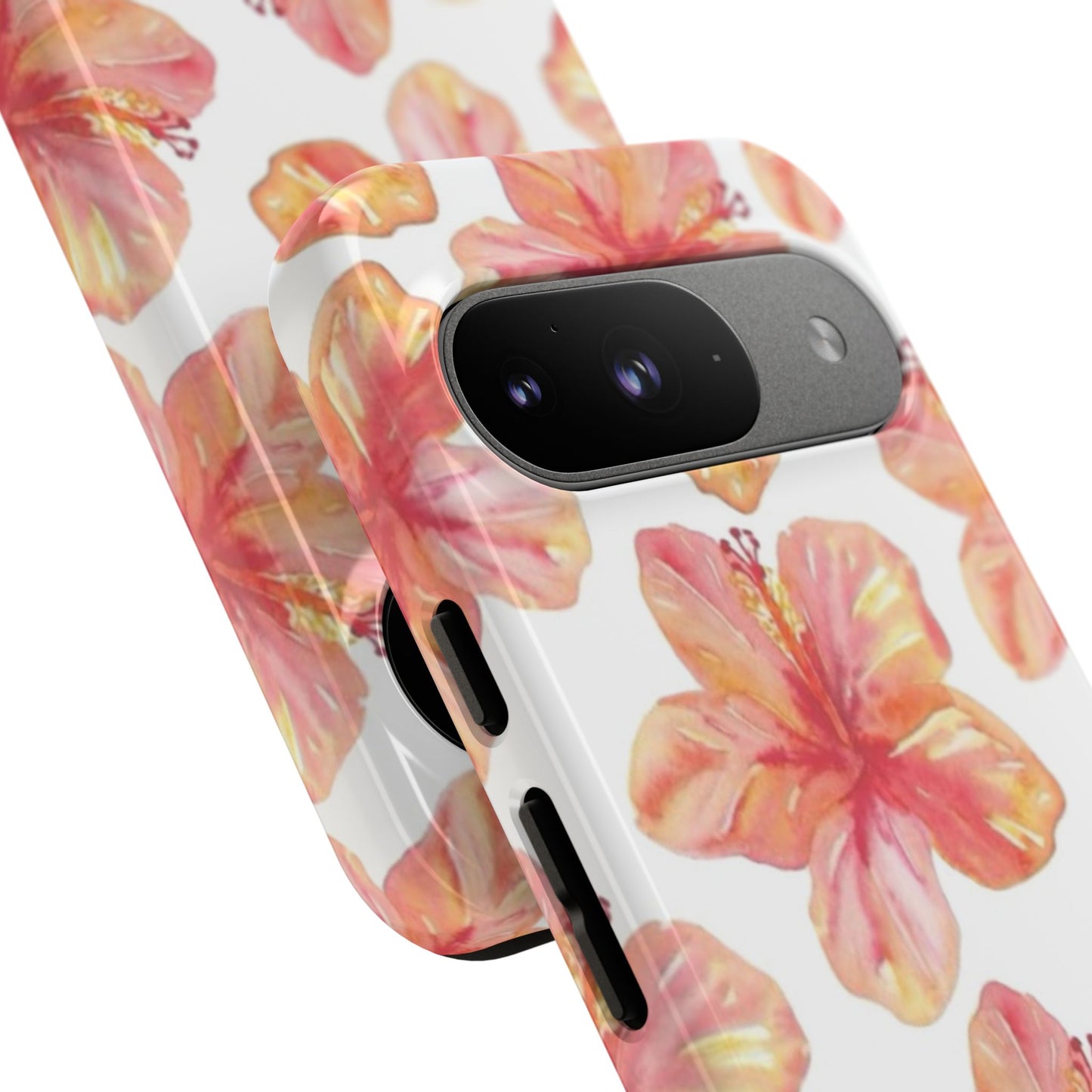 Tough Cases - Floral Phone Case, Tropical Hibiscus Design, Summer Accessory, Phone Protection, Gift for Her