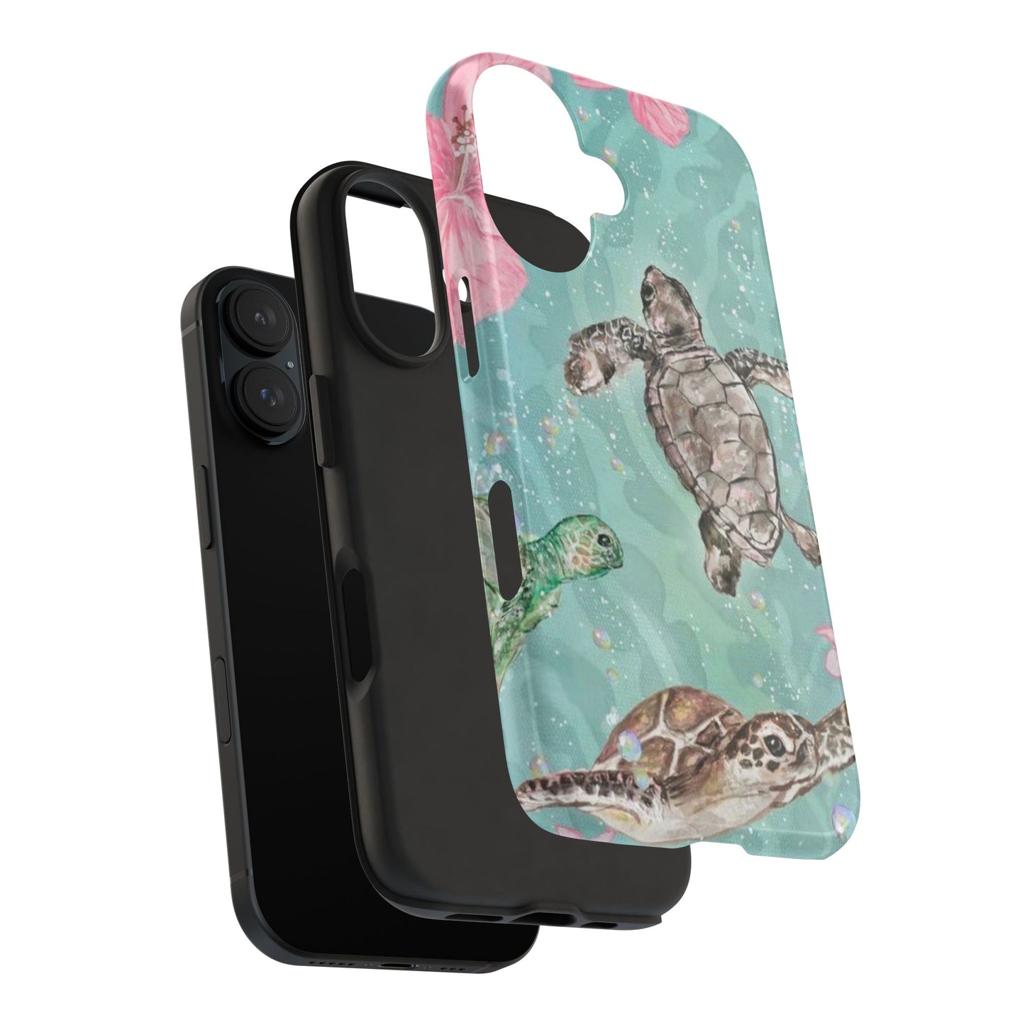 Tropical Turtle Phone Cases – Vibrant Sea Life Design, Perfect for Nature Lovers, Gift for Birthdays, Ocean Enthusiasts, Eco-Friendly