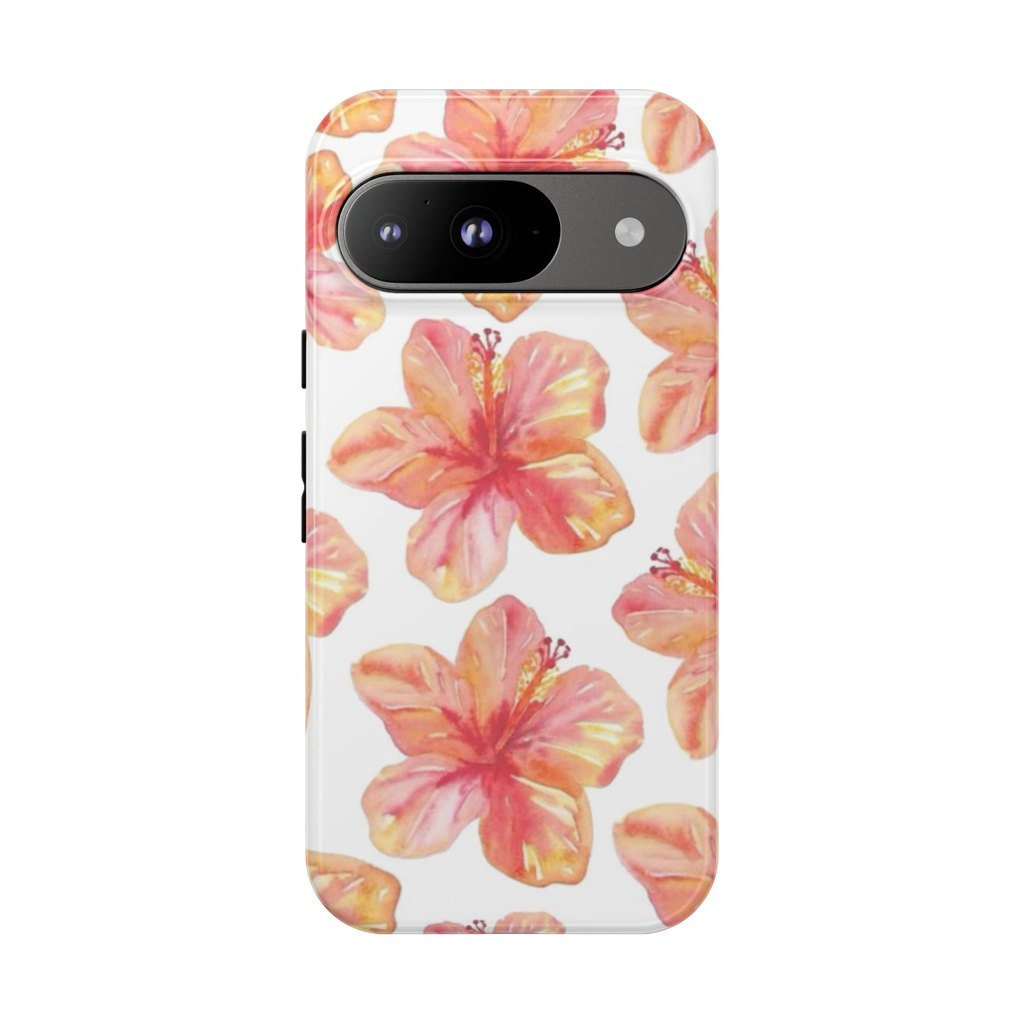 Tough Cases - Floral Phone Case, Tropical Hibiscus Design, Summer Accessory, Phone Protection, Gift for Her