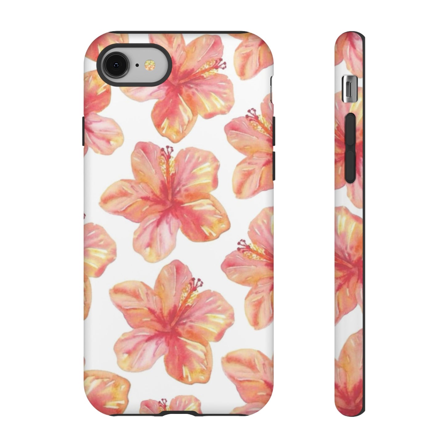 Tough Cases - Floral Phone Case, Tropical Hibiscus Design, Summer Accessory, Phone Protection, Gift for Her