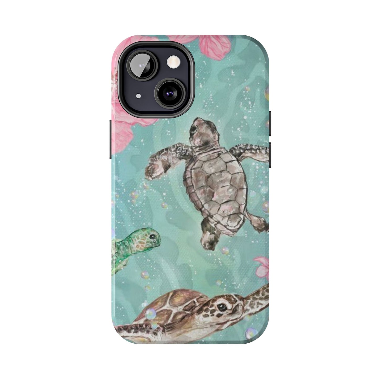 Tropical Turtle Phone Cases – Vibrant Sea Life Design, Perfect for Nature Lovers, Gift for Birthdays, Ocean Enthusiasts, Eco-Friendly