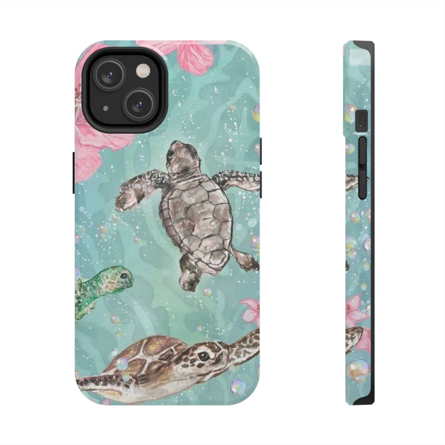 Tropical Turtle Phone Cases – Vibrant Sea Life Design, Perfect for Nature Lovers, Gift for Birthdays, Ocean Enthusiasts, Eco-Friendly