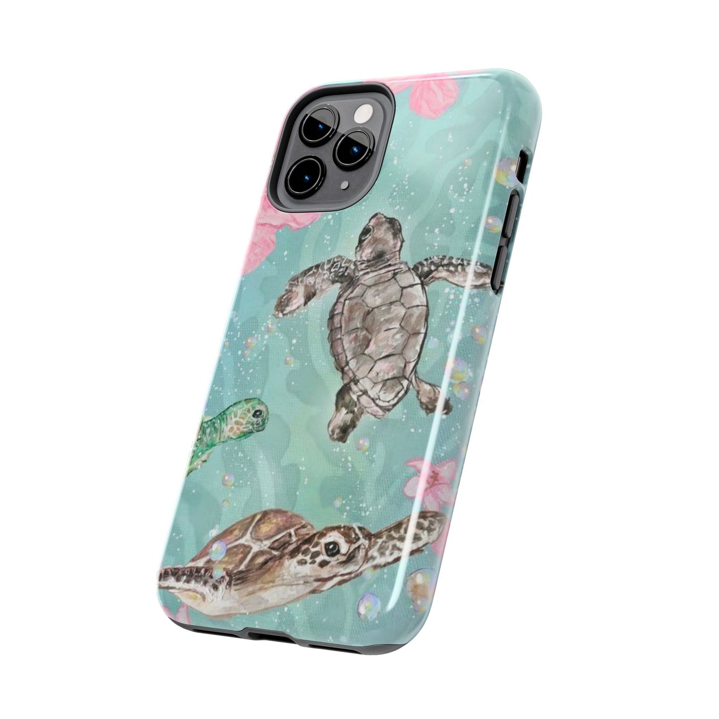 Tropical Turtle Phone Cases – Vibrant Sea Life Design, Perfect for Nature Lovers, Gift for Birthdays, Ocean Enthusiasts, Eco-Friendly