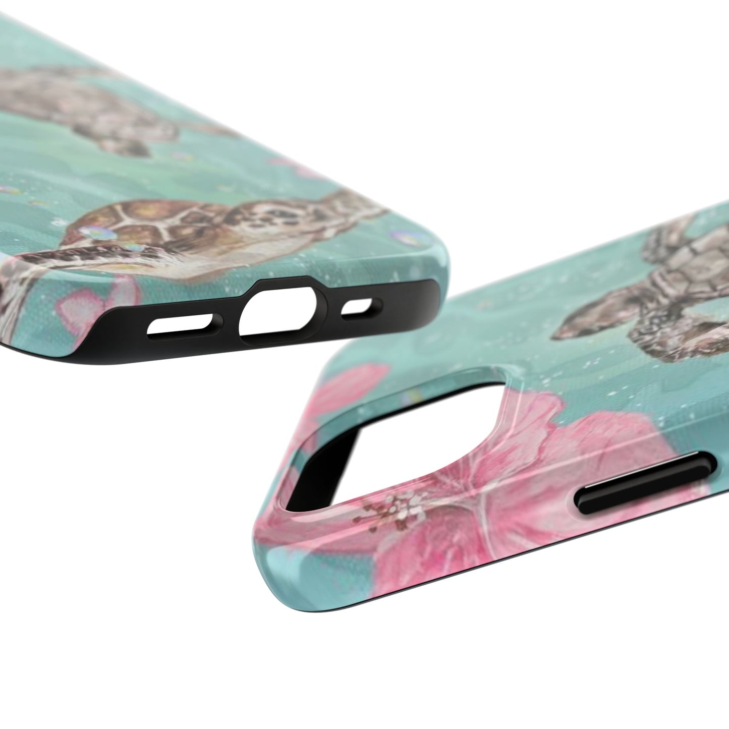 Tropical Turtle Phone Cases – Vibrant Sea Life Design, Perfect for Nature Lovers, Gift for Birthdays, Ocean Enthusiasts, Eco-Friendly