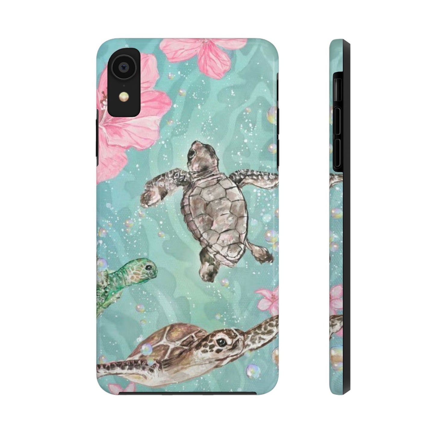 Tropical Turtle Phone Cases – Vibrant Sea Life Design, Perfect for Nature Lovers, Gift for Birthdays, Ocean Enthusiasts, Eco-Friendly