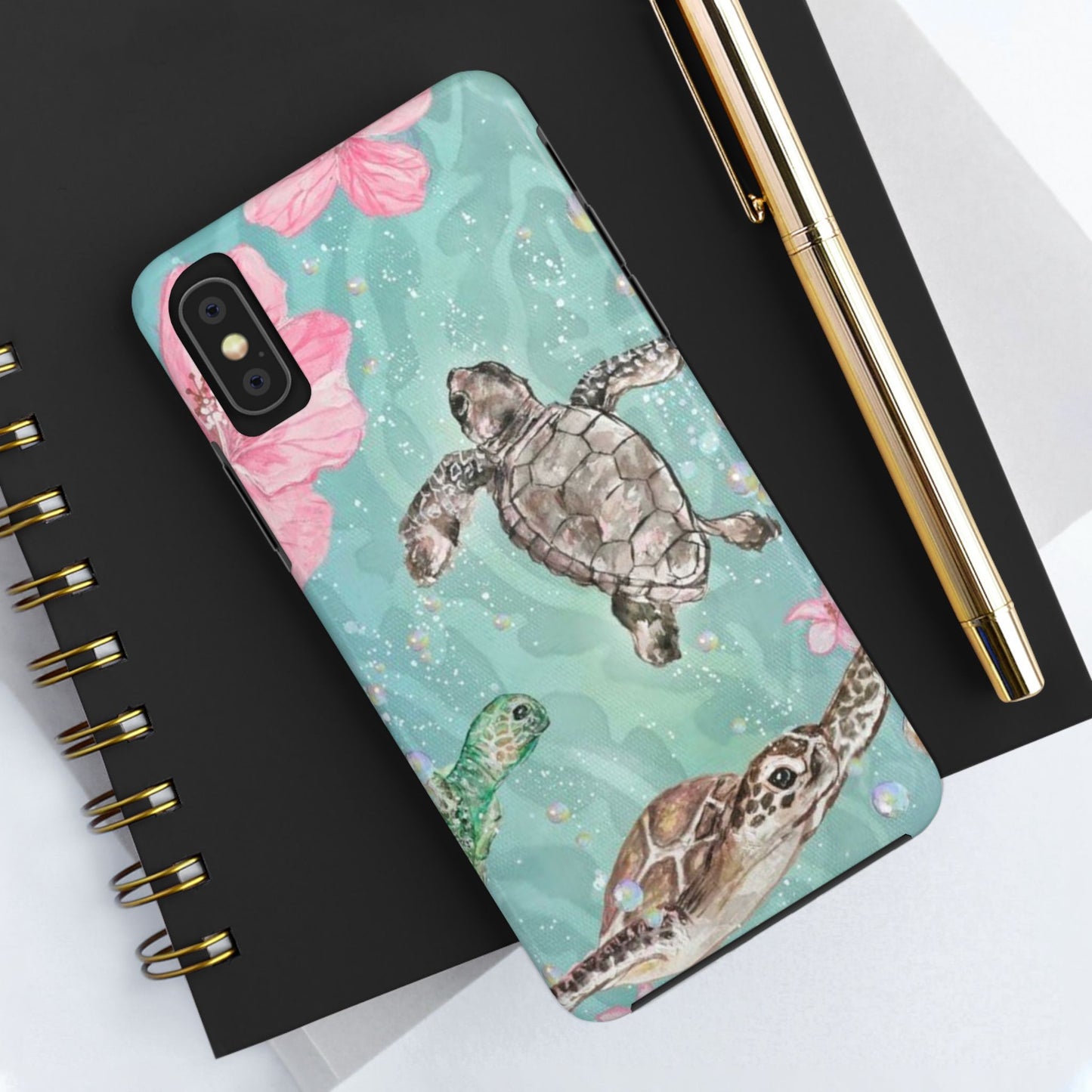 Tropical Turtle Phone Cases – Vibrant Sea Life Design, Perfect for Nature Lovers, Gift for Birthdays, Ocean Enthusiasts, Eco-Friendly