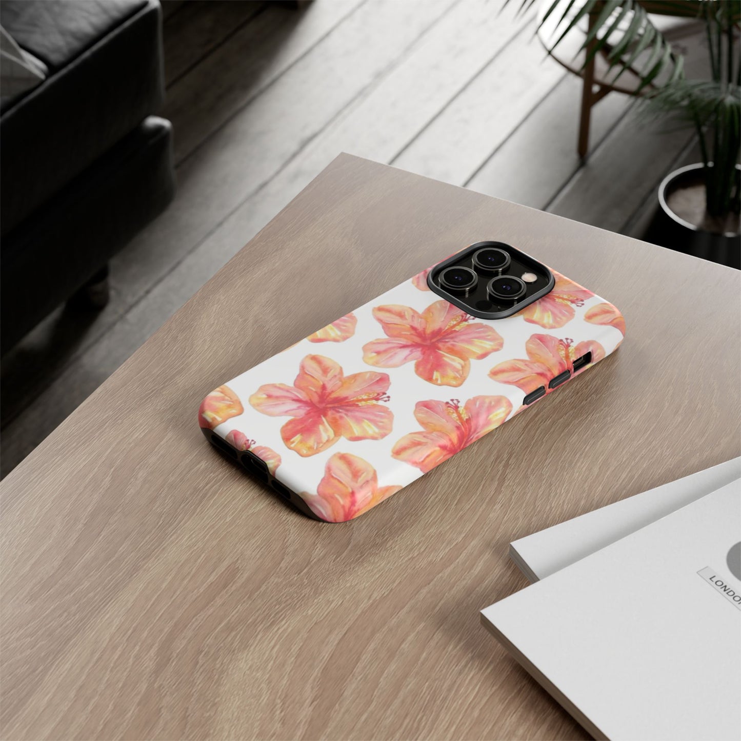 Tough Cases - Floral Phone Case, Tropical Hibiscus Design, Summer Accessory, Phone Protection, Gift for Her