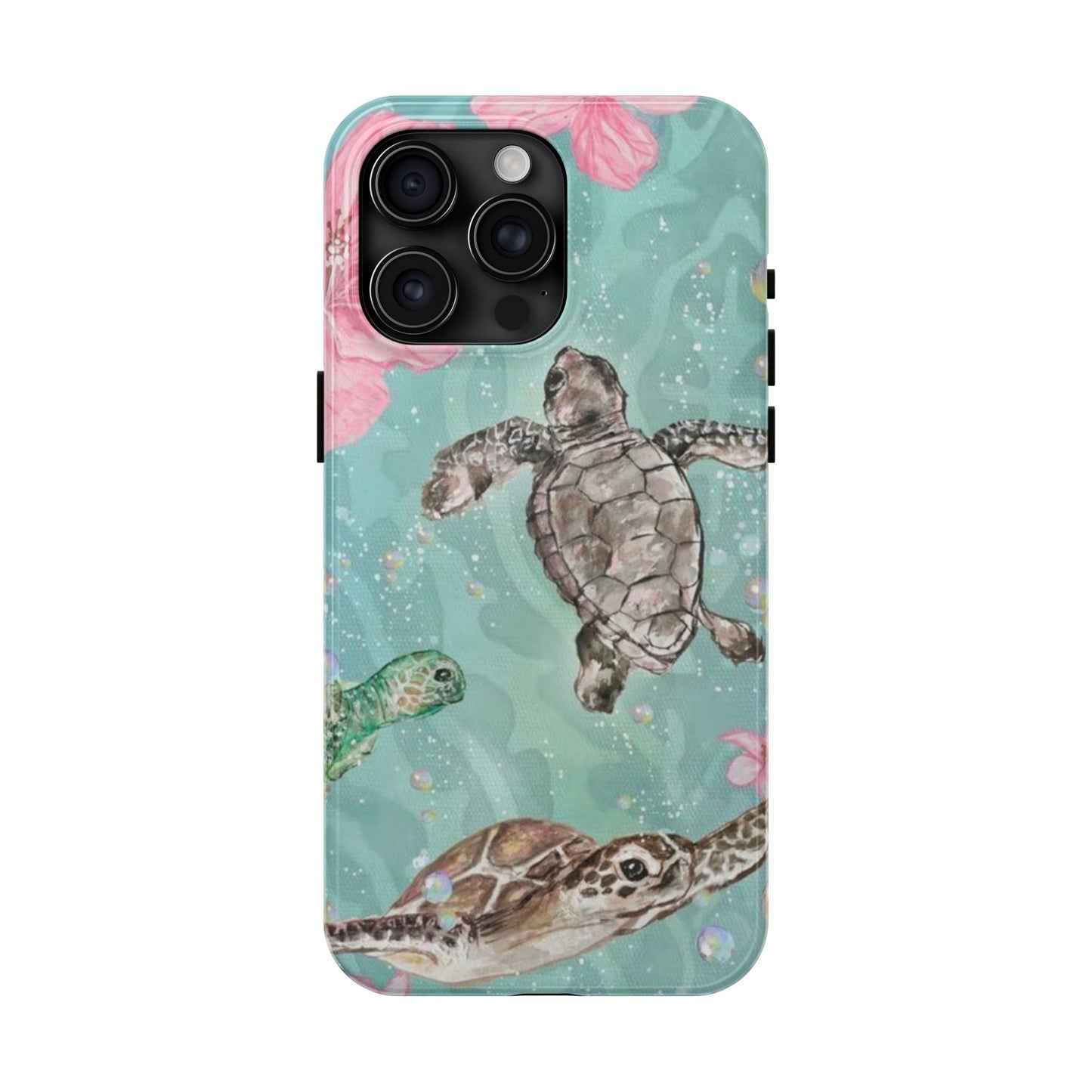 Tropical Turtle Phone Cases – Vibrant Sea Life Design, Perfect for Nature Lovers, Gift for Birthdays, Ocean Enthusiasts, Eco-Friendly