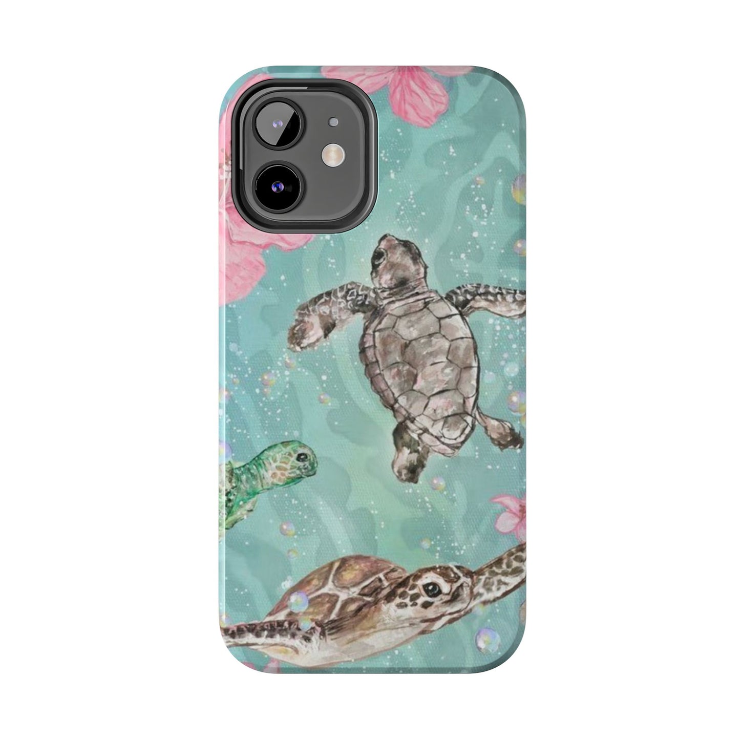 Tropical Turtle Phone Cases – Vibrant Sea Life Design, Perfect for Nature Lovers, Gift for Birthdays, Ocean Enthusiasts, Eco-Friendly