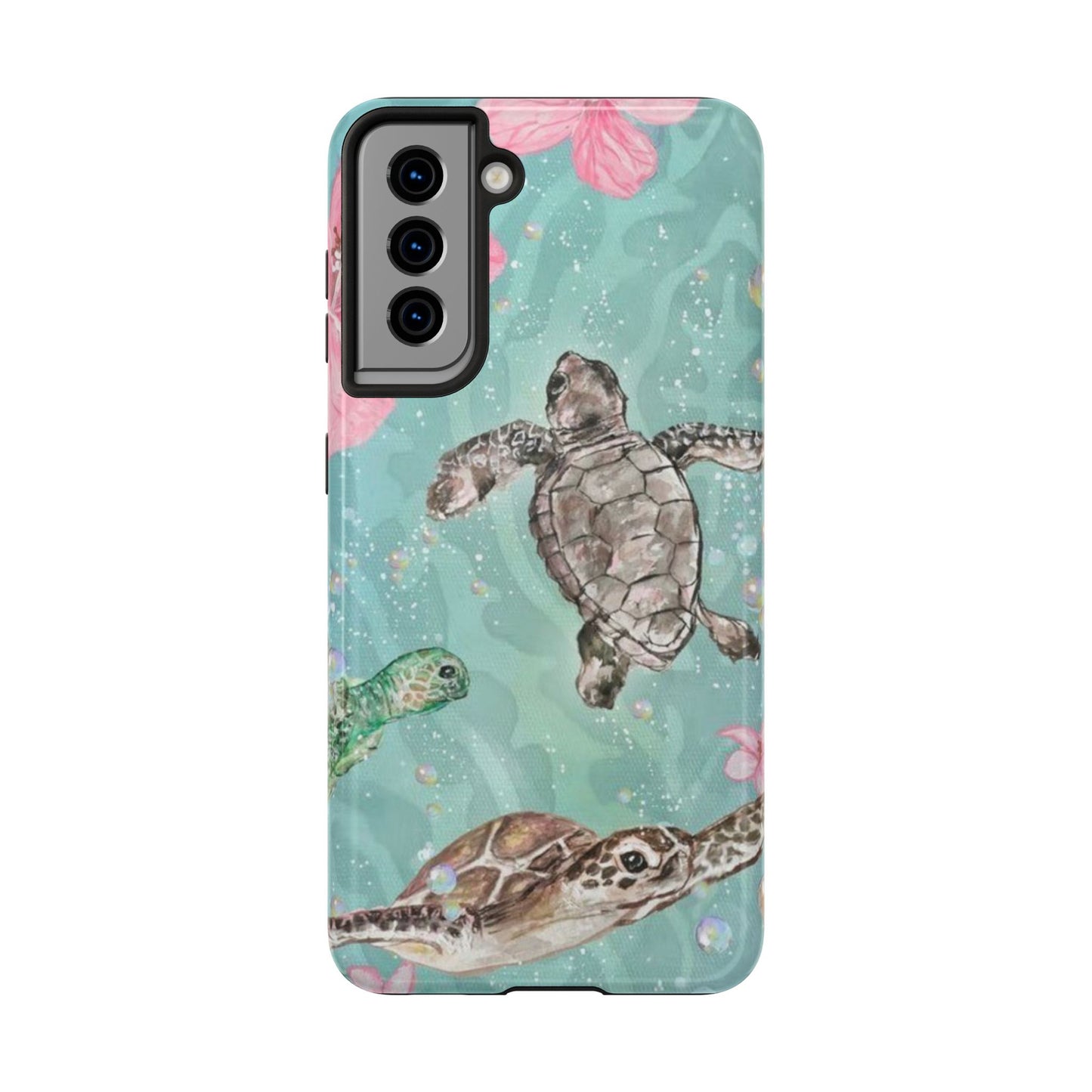 Tropical Turtle Phone Cases – Vibrant Sea Life Design, Perfect for Nature Lovers, Gift for Birthdays, Ocean Enthusiasts, Eco-Friendly