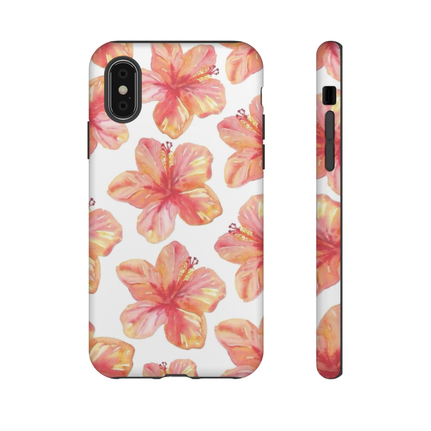 Tough Cases - Floral Phone Case, Tropical Hibiscus Design, Summer Accessory, Phone Protection, Gift for Her