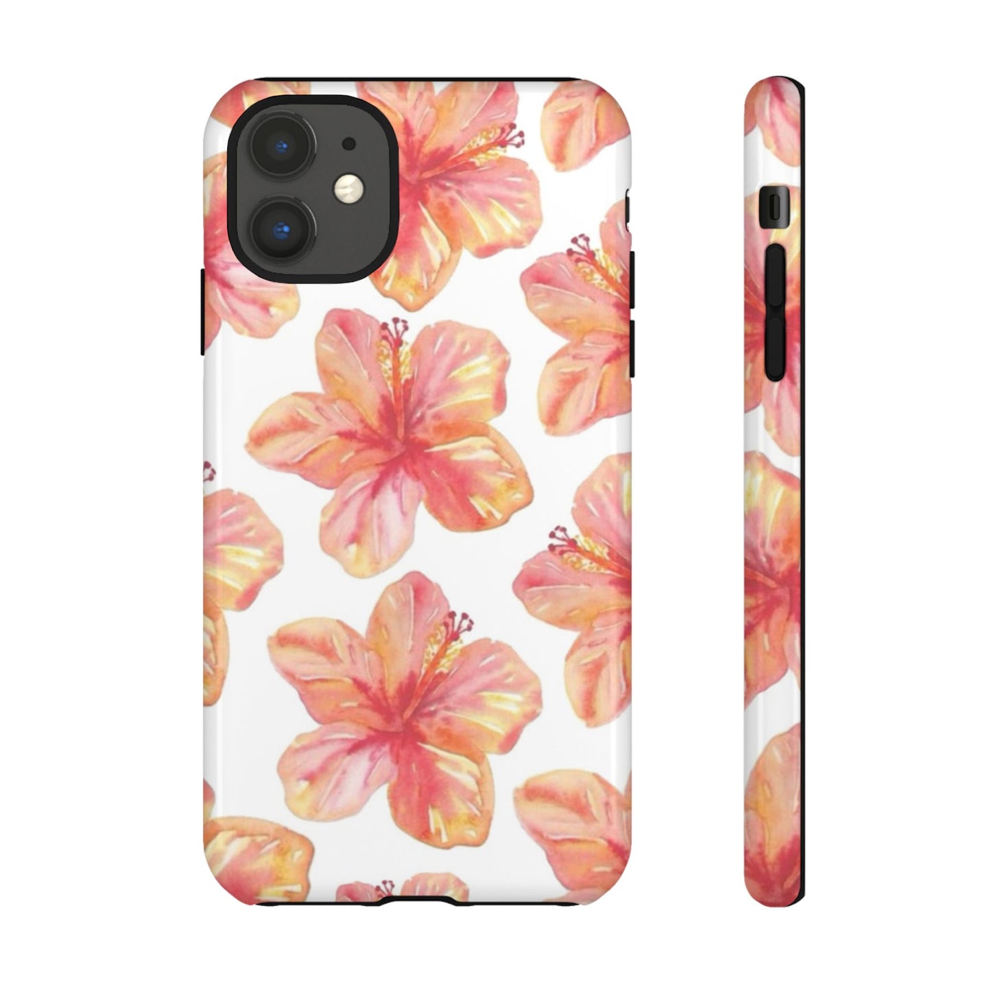 Tough Cases - Floral Phone Case, Tropical Hibiscus Design, Summer Accessory, Phone Protection, Gift for Her