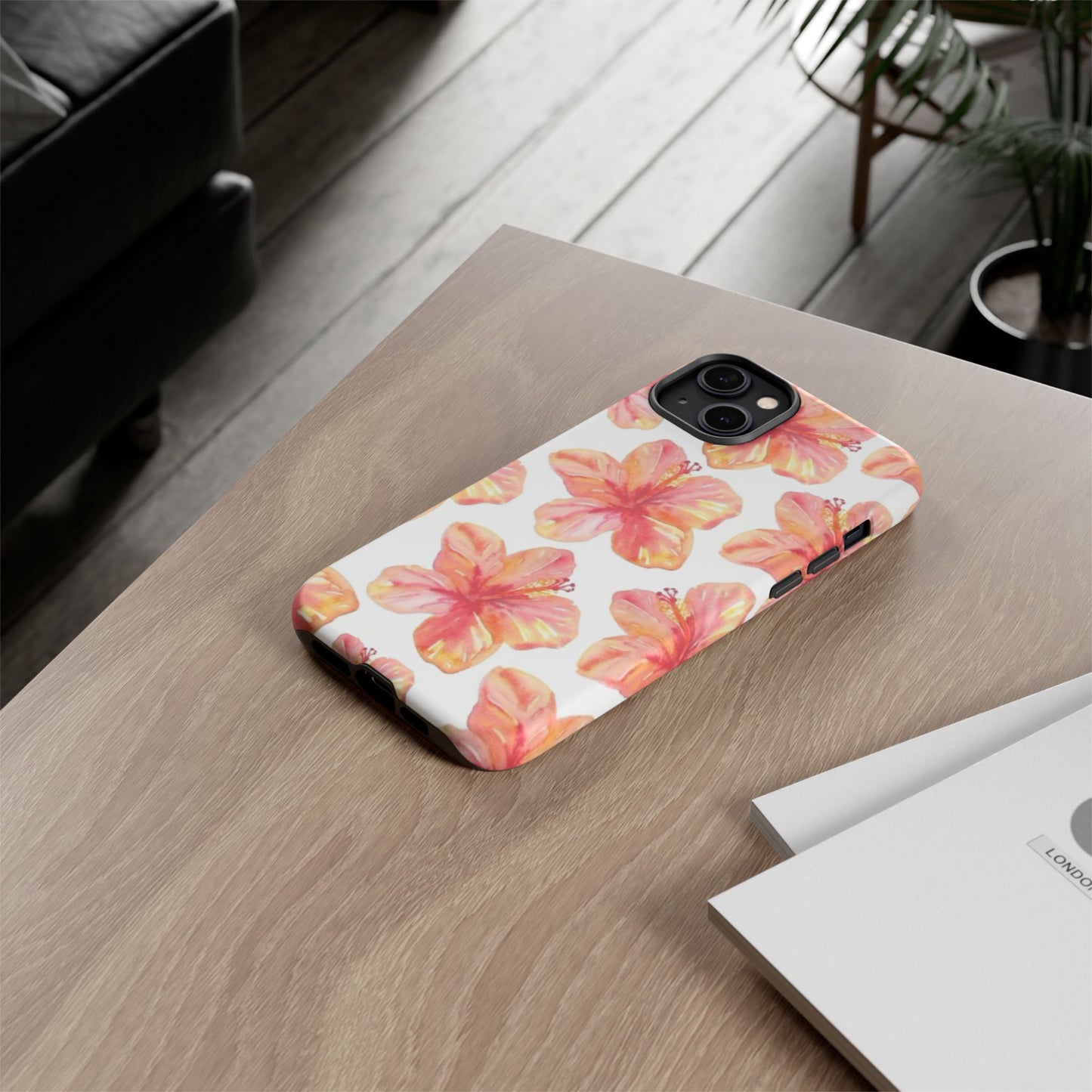 Tough Cases - Floral Phone Case, Tropical Hibiscus Design, Summer Accessory, Phone Protection, Gift for Her