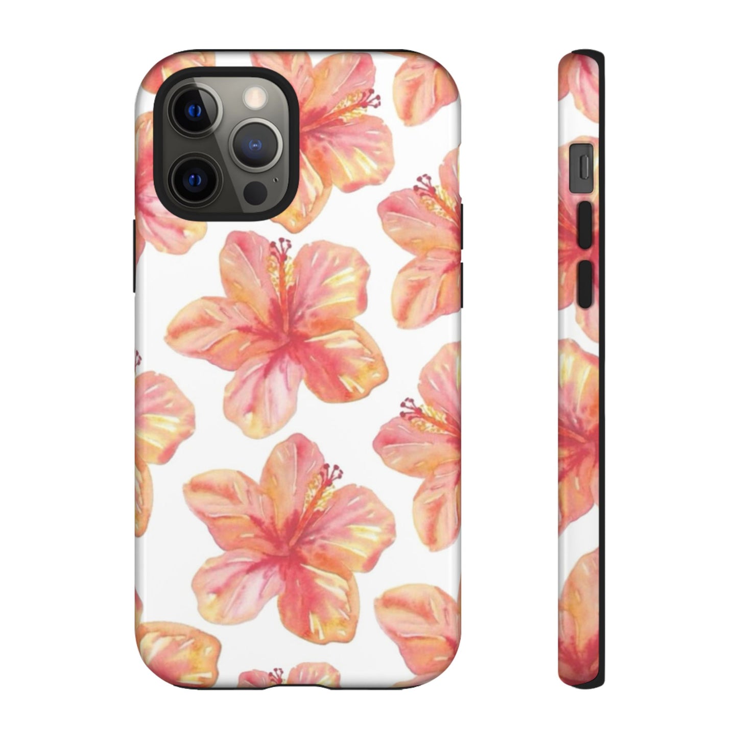 Tough Cases - Floral Phone Case, Tropical Hibiscus Design, Summer Accessory, Phone Protection, Gift for Her