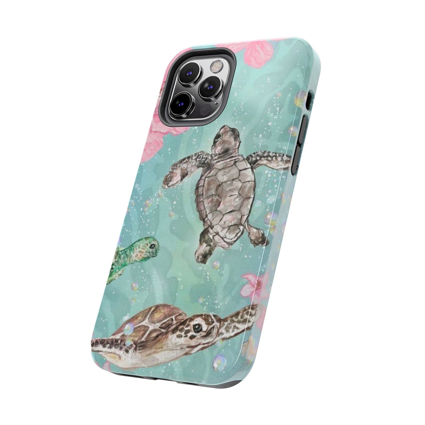 Tropical Turtle Phone Cases – Vibrant Sea Life Design, Perfect for Nature Lovers, Gift for Birthdays, Ocean Enthusiasts, Eco-Friendly