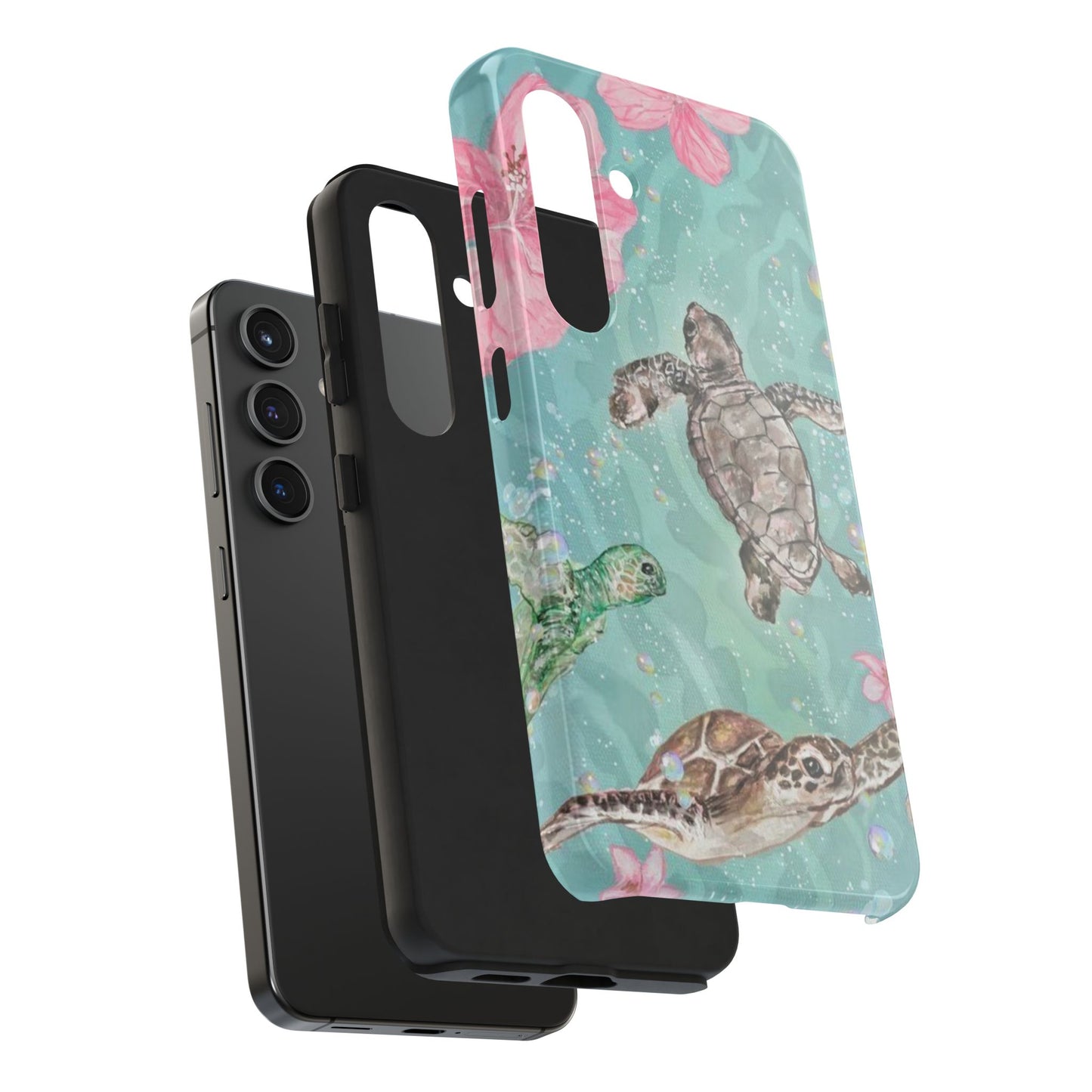 Tropical Turtle Phone Cases – Vibrant Sea Life Design, Perfect for Nature Lovers, Gift for Birthdays, Ocean Enthusiasts, Eco-Friendly