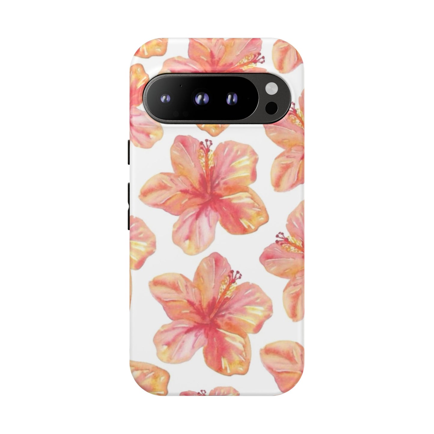 Tough Cases - Floral Phone Case, Tropical Hibiscus Design, Summer Accessory, Phone Protection, Gift for Her