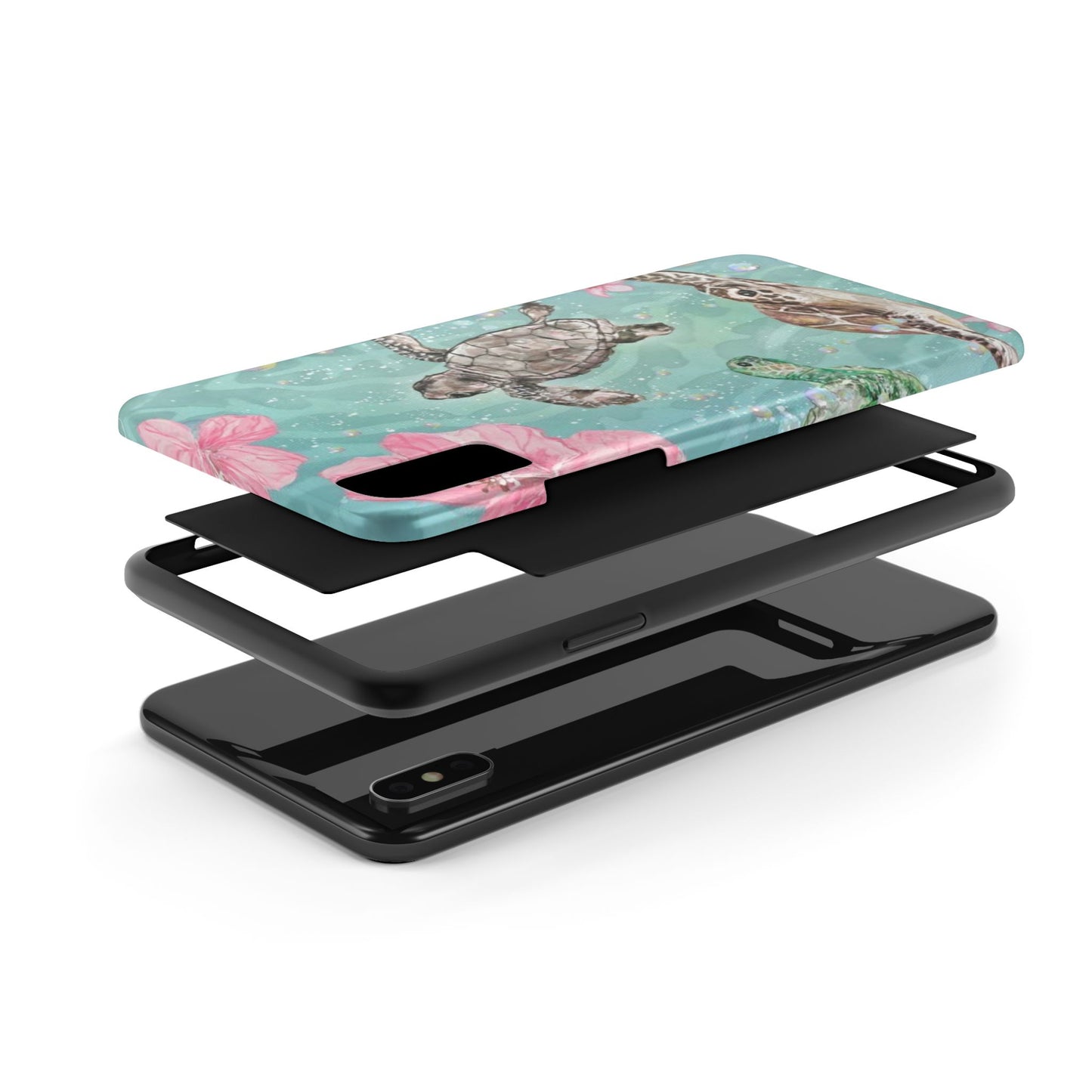 Tropical Turtle Phone Cases – Vibrant Sea Life Design, Perfect for Nature Lovers, Gift for Birthdays, Ocean Enthusiasts, Eco-Friendly