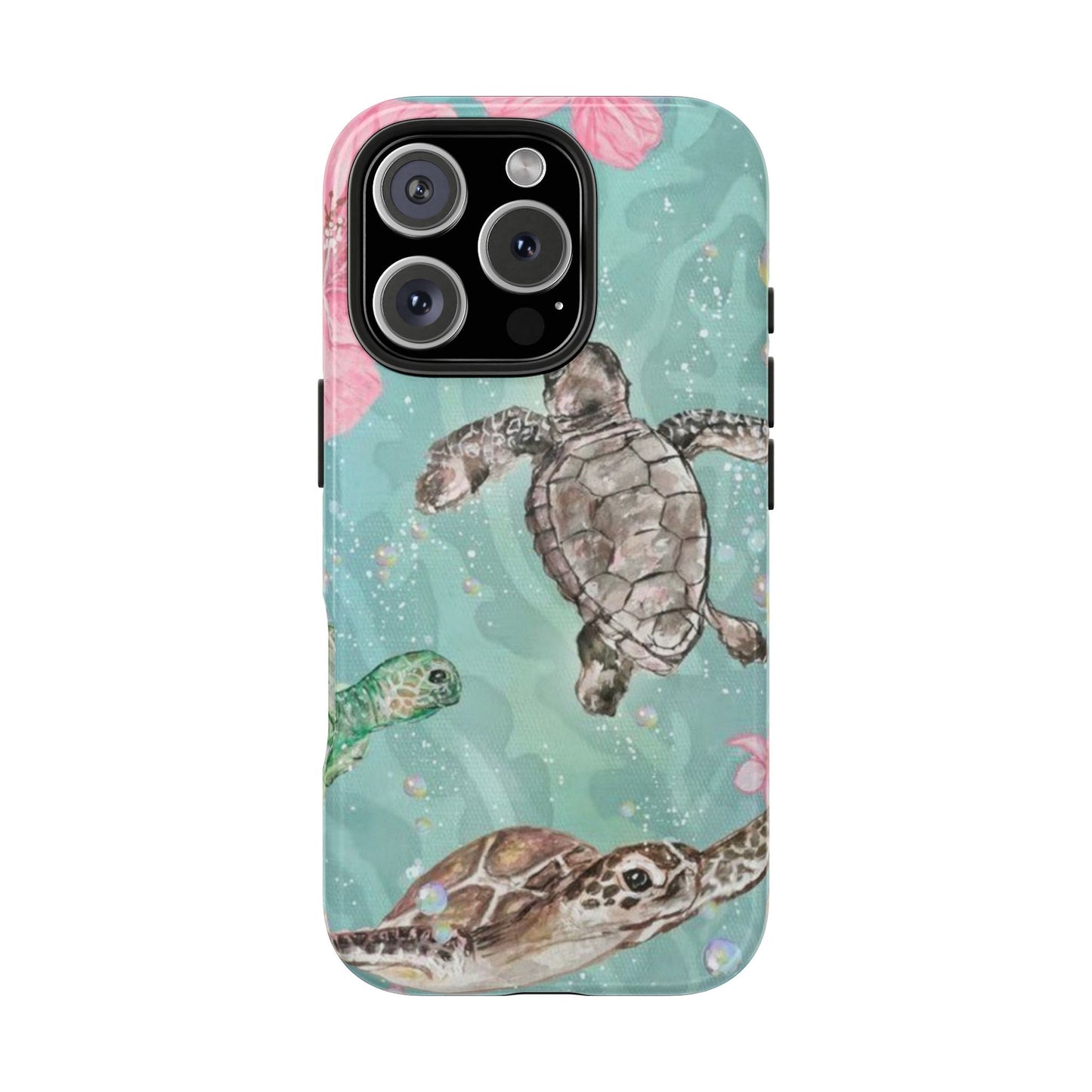 Tropical Turtle Phone Cases – Vibrant Sea Life Design, Perfect for Nature Lovers, Gift for Birthdays, Ocean Enthusiasts, Eco-Friendly