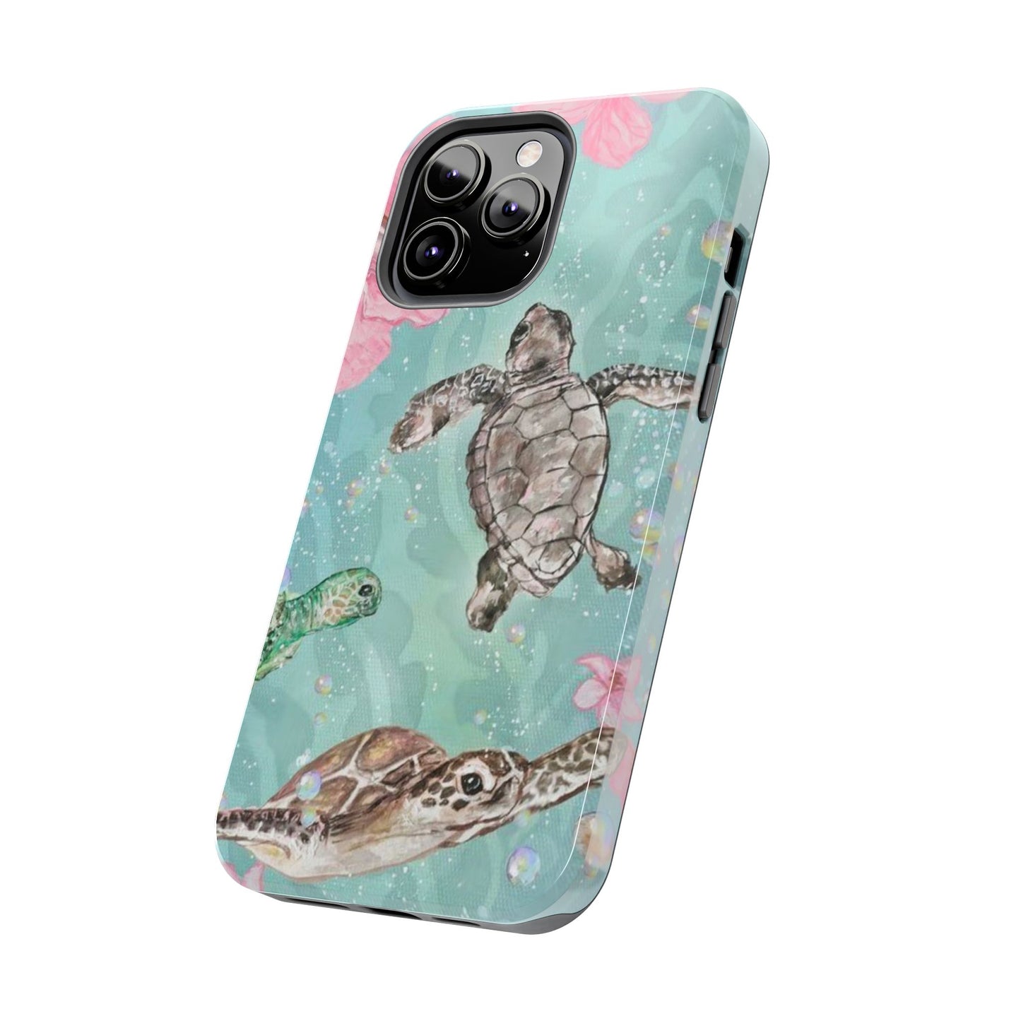 Tropical Turtle Phone Cases – Vibrant Sea Life Design, Perfect for Nature Lovers, Gift for Birthdays, Ocean Enthusiasts, Eco-Friendly