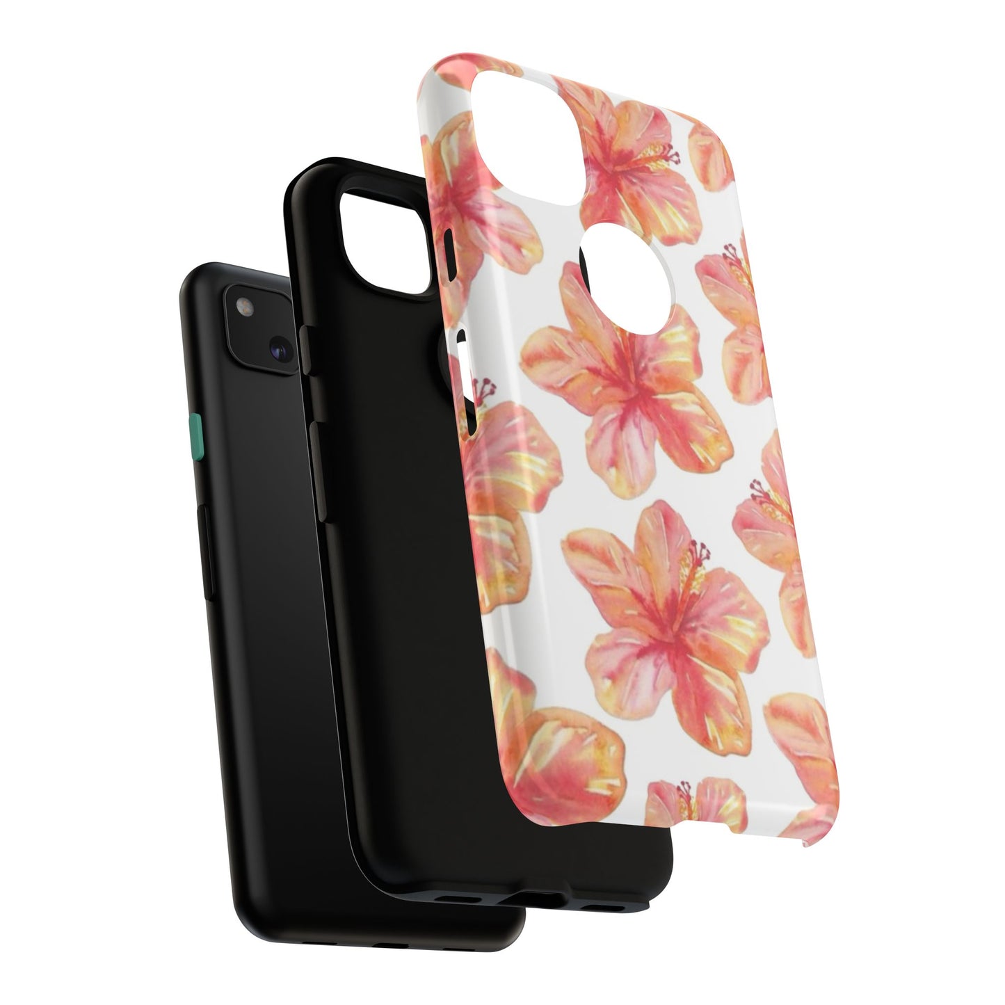 Tough Cases - Floral Phone Case, Tropical Hibiscus Design, Summer Accessory, Phone Protection, Gift for Her