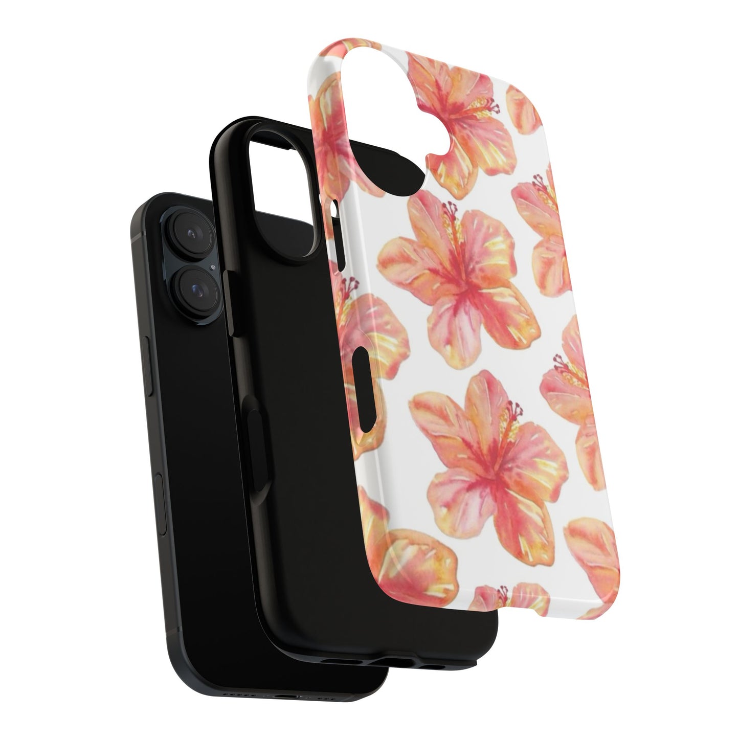 Tough Cases - Floral Phone Case, Tropical Hibiscus Design, Summer Accessory, Phone Protection, Gift for Her