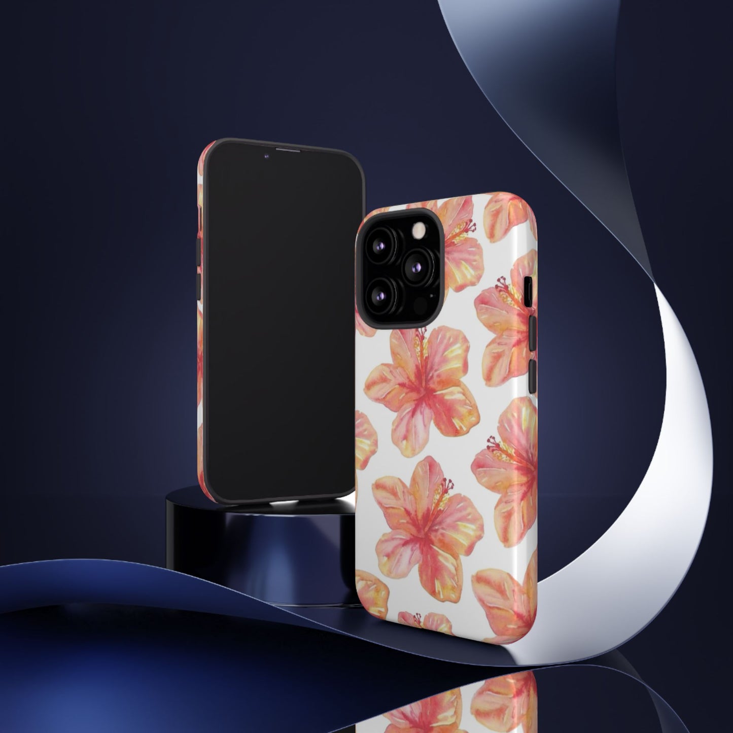 Tough Cases - Floral Phone Case, Tropical Hibiscus Design, Summer Accessory, Phone Protection, Gift for Her