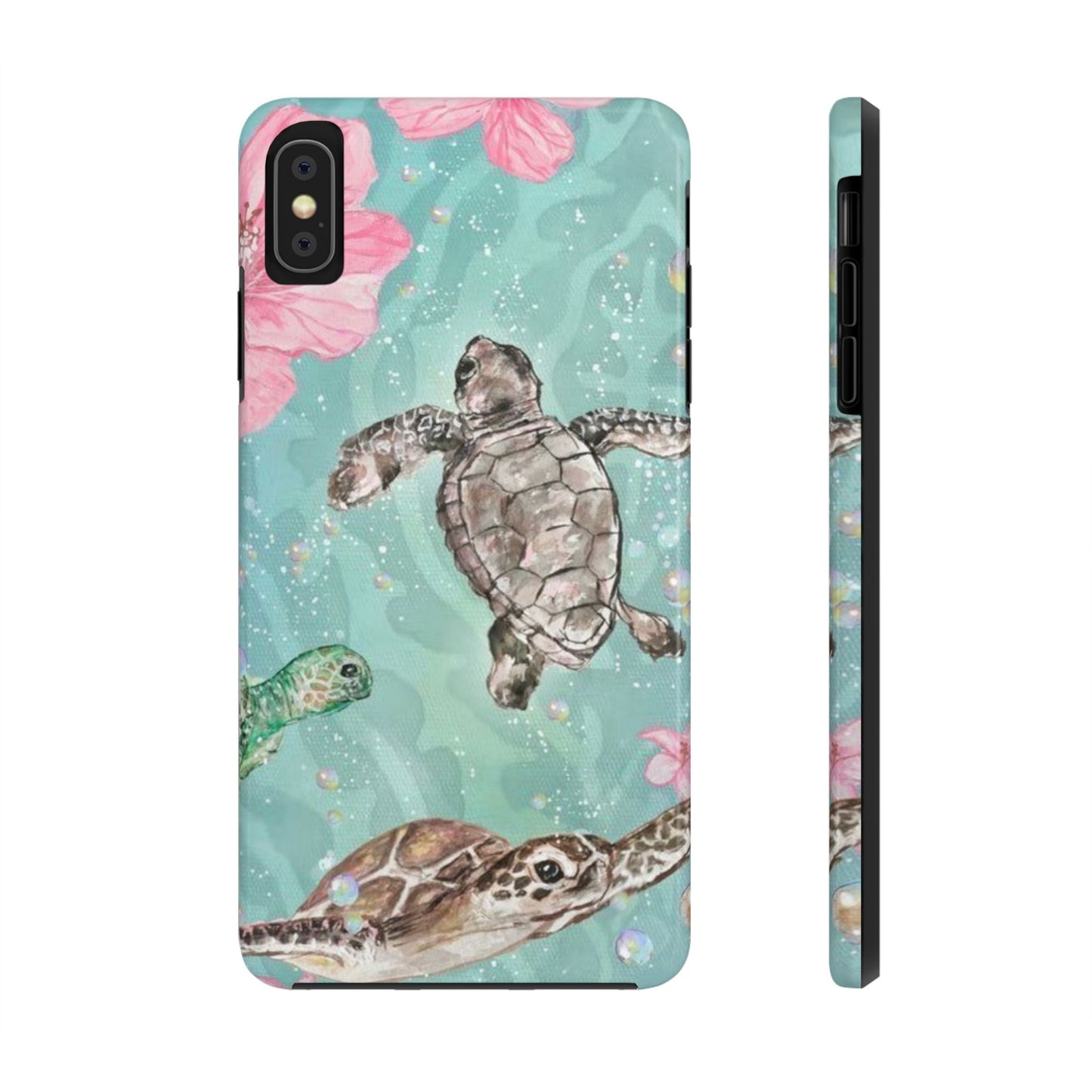 Tropical Turtle Phone Cases – Vibrant Sea Life Design, Perfect for Nature Lovers, Gift for Birthdays, Ocean Enthusiasts, Eco-Friendly