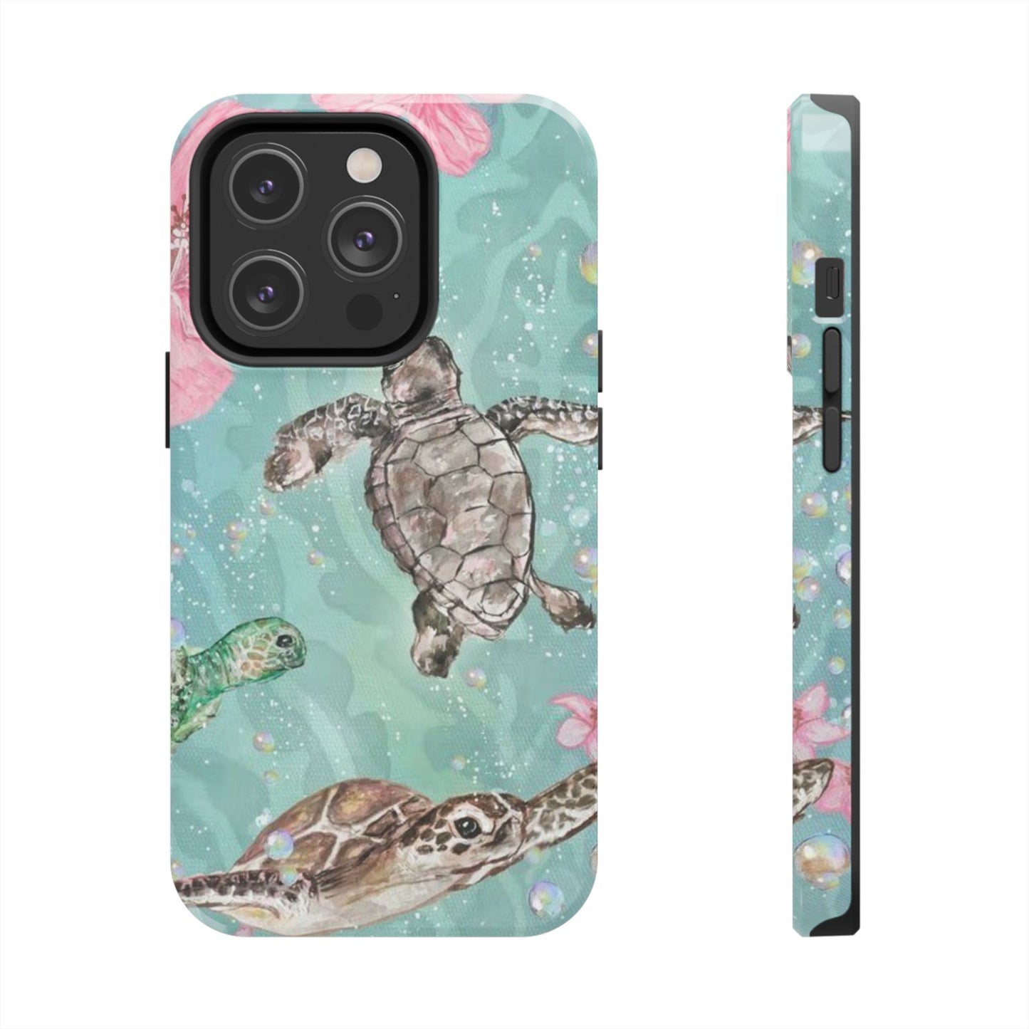 Tropical Turtle Phone Cases – Vibrant Sea Life Design, Perfect for Nature Lovers, Gift for Birthdays, Ocean Enthusiasts, Eco-Friendly