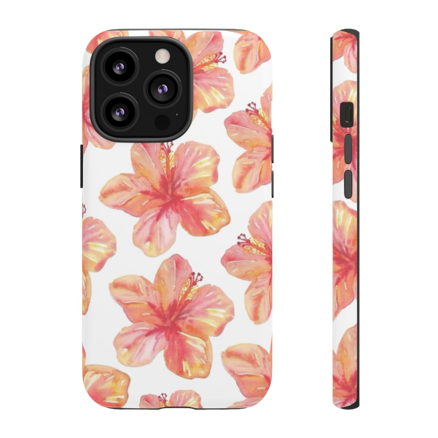 Tough Cases - Floral Phone Case, Tropical Hibiscus Design, Summer Accessory, Phone Protection, Gift for Her