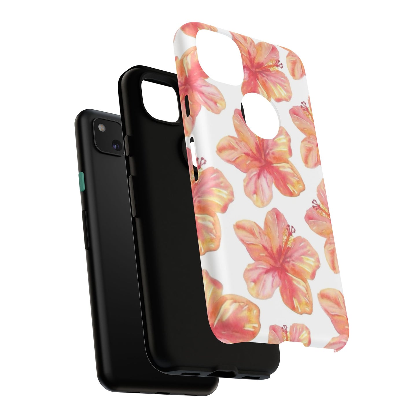 Tough Cases - Floral Phone Case, Tropical Hibiscus Design, Summer Accessory, Phone Protection, Gift for Her